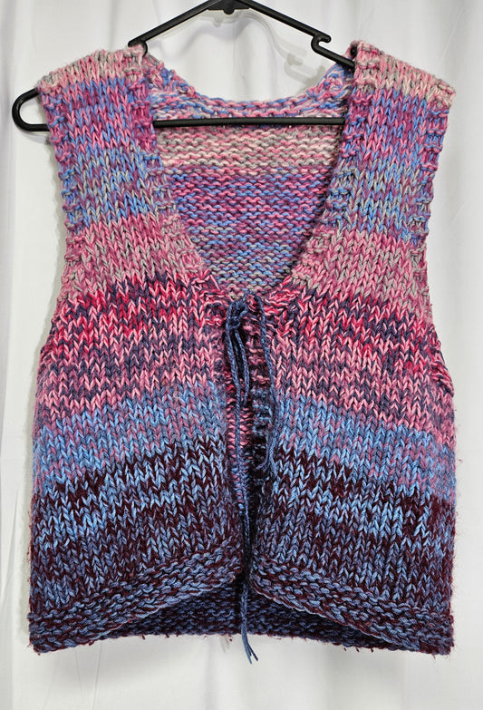 Crochet Vest - knit Open Vest