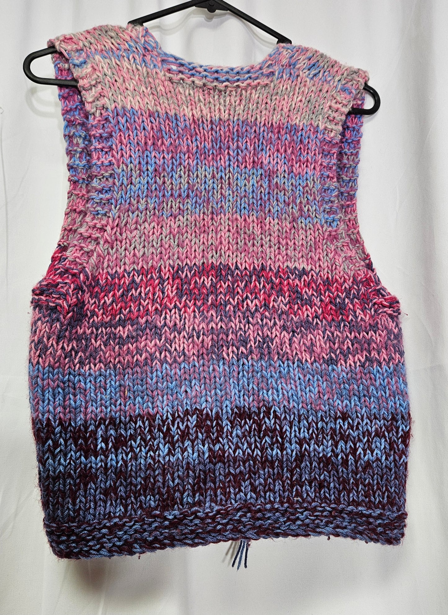 Crochet Vest - knit Open Vest