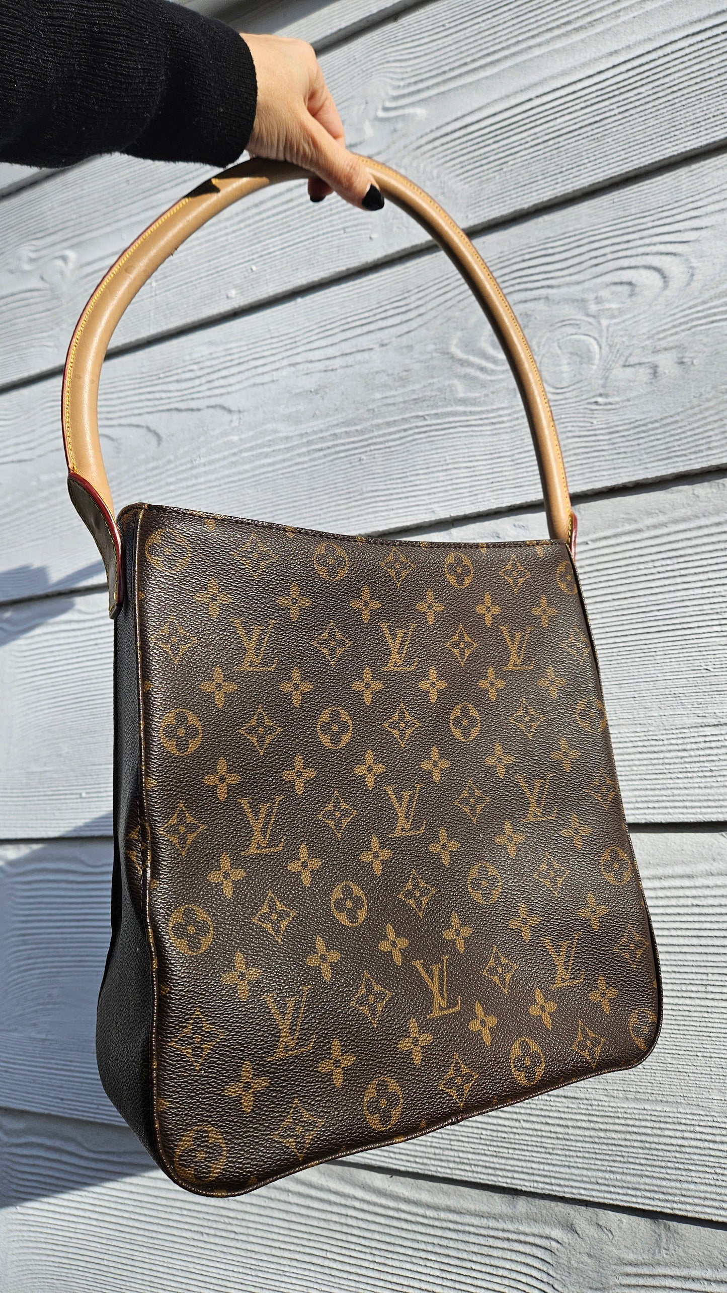 Authentic second hand Louis Vuitton Monogram Looping GM Shoulder Bag M51145 Used