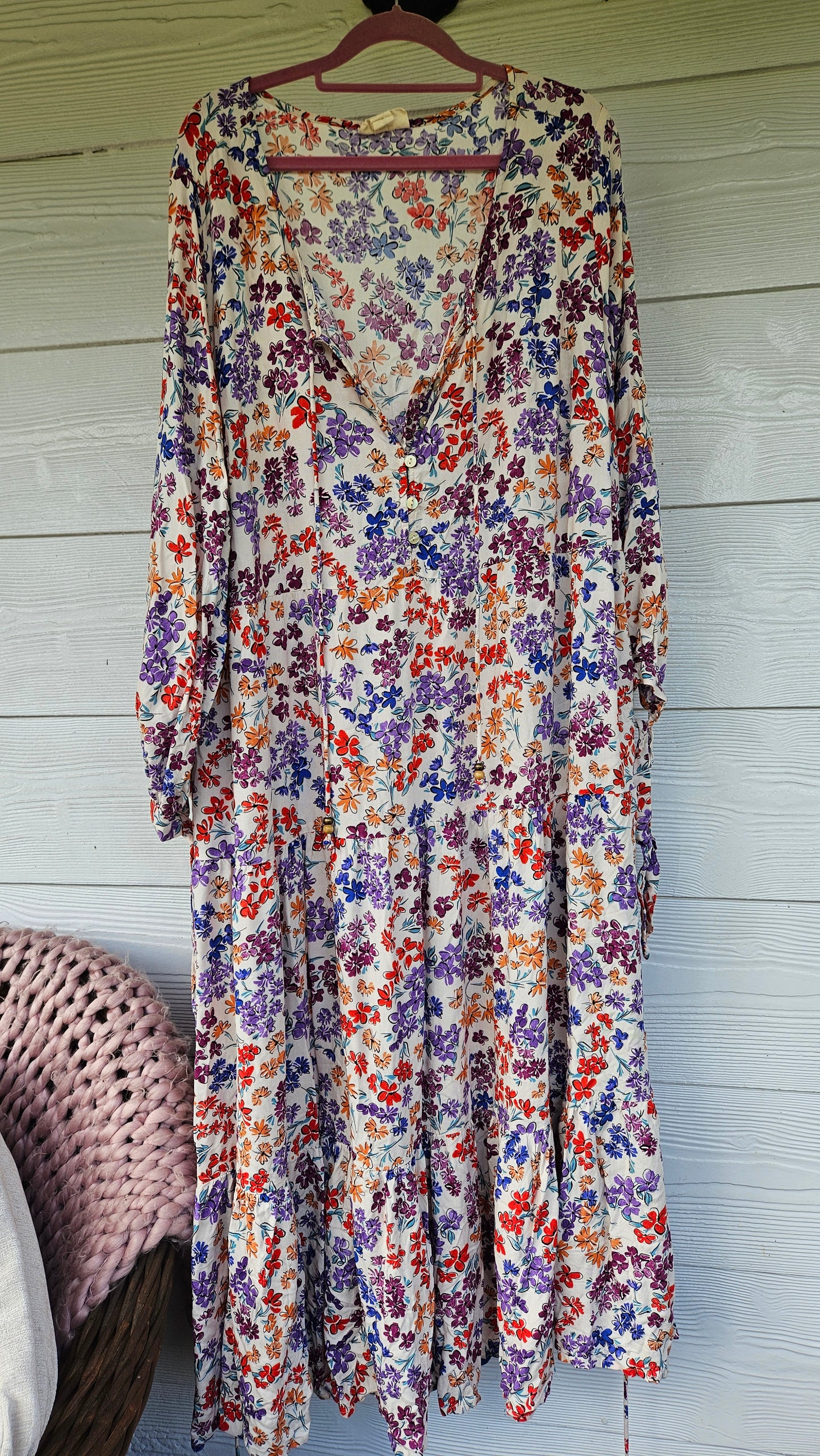 Floral long dress Size 18 - Plus Size Dress