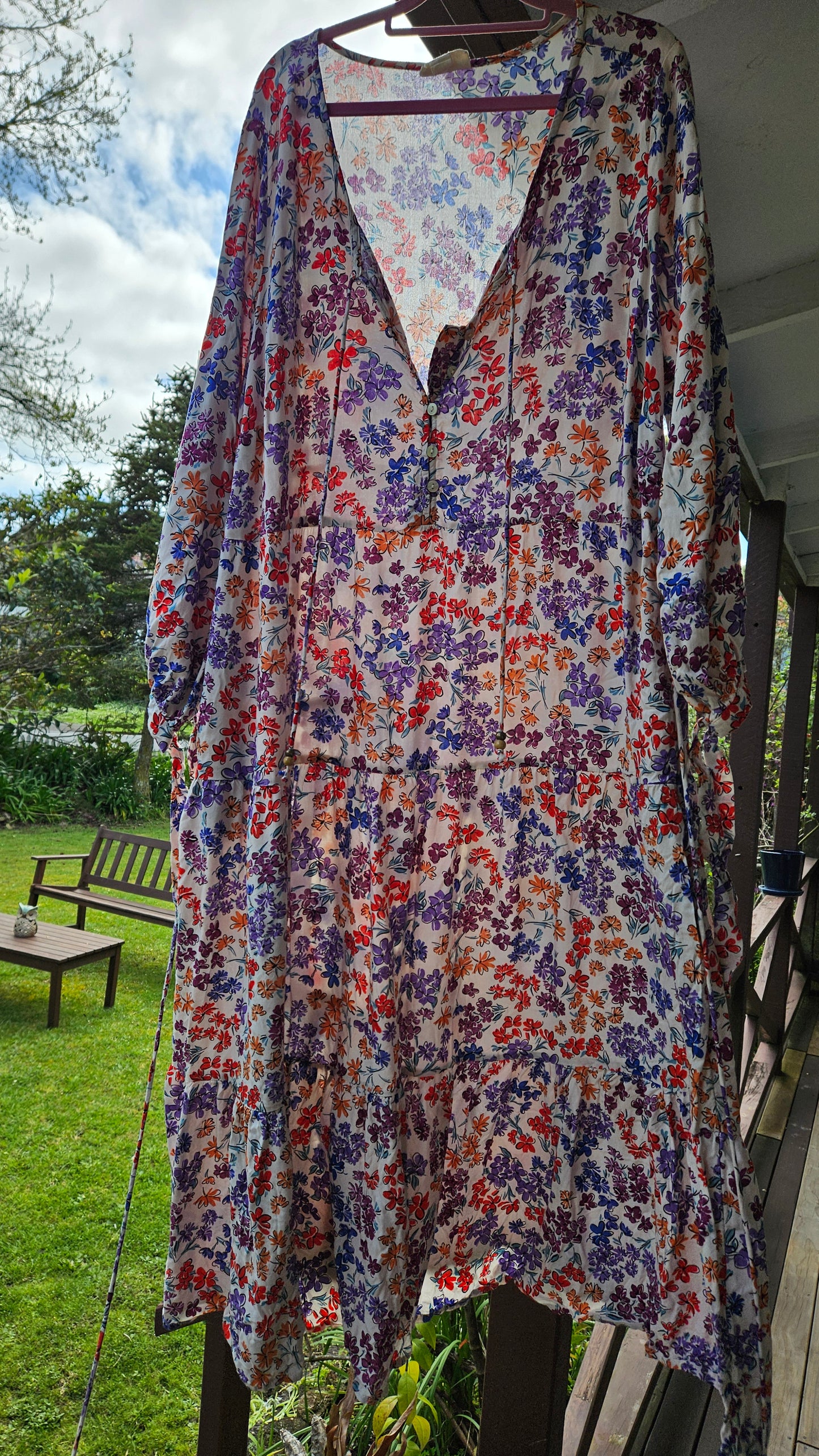 Floral long dress Size 18 - Plus Size Dress