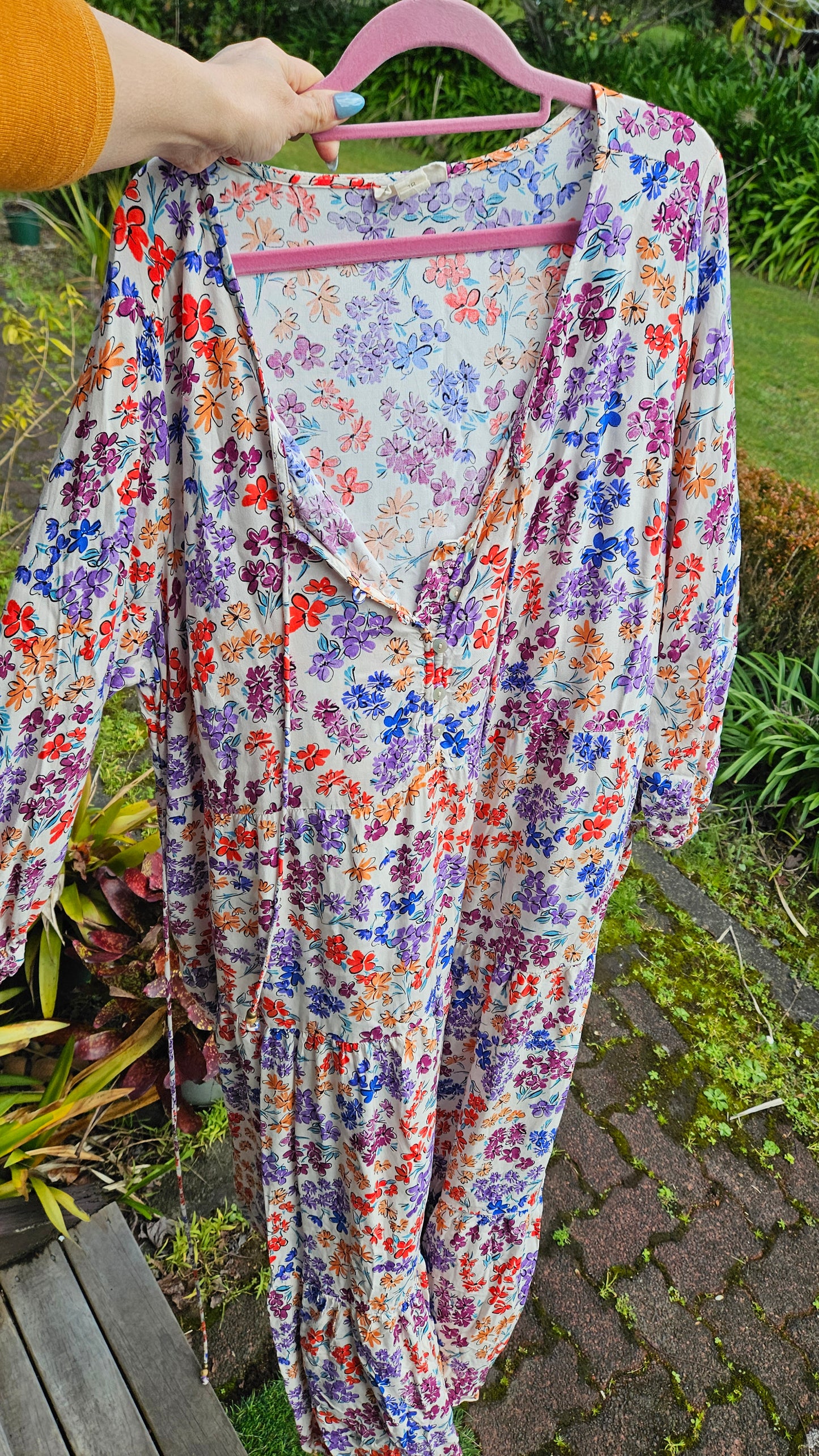 Floral long dress Size 18 - Plus Size Dress