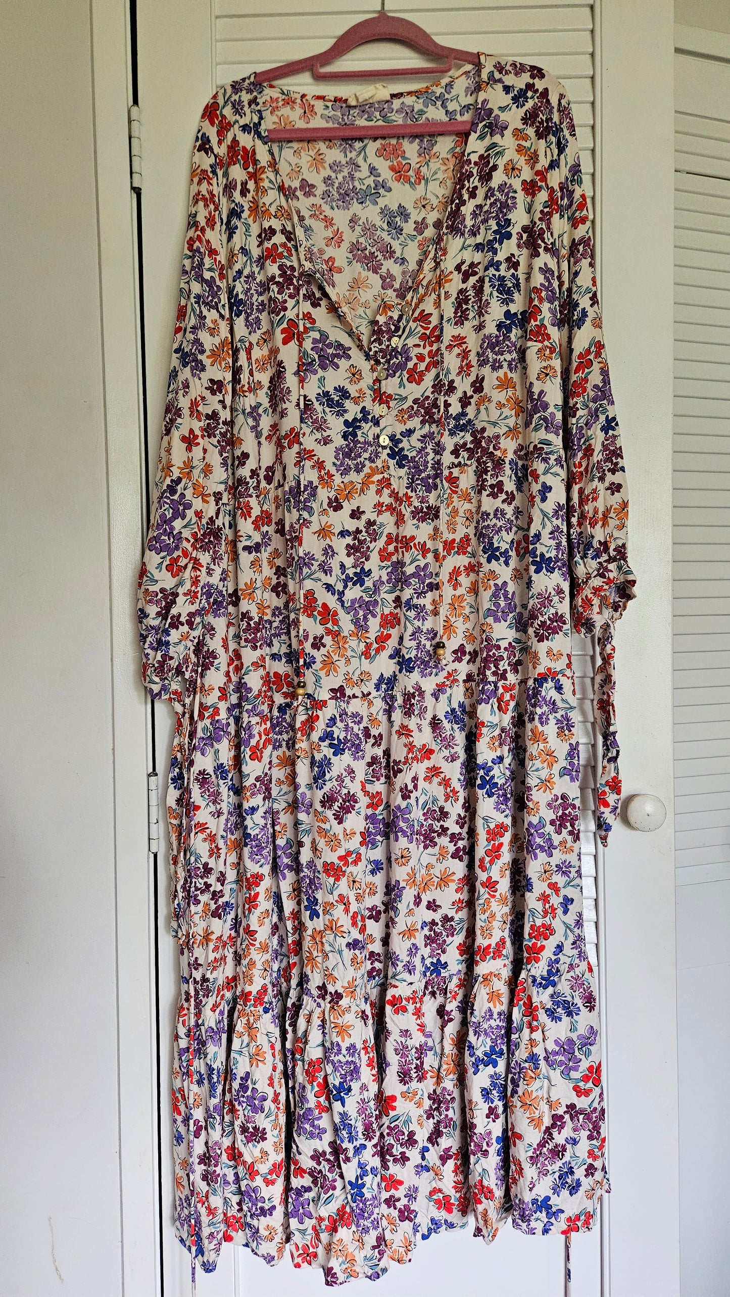 Floral long dress Size 18 - Plus Size Dress