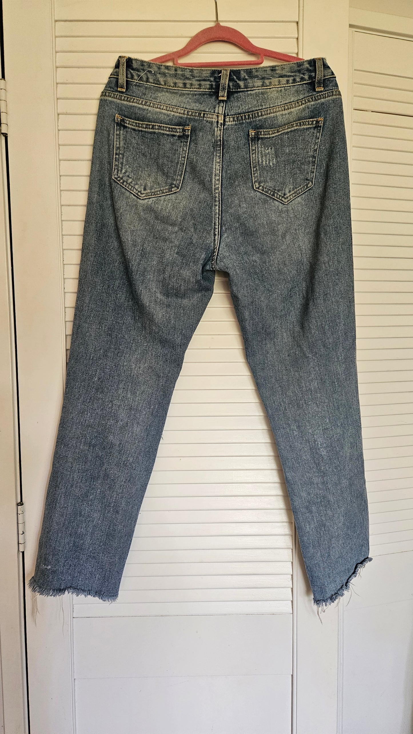 Mom Ripped Denim Pants - Jeans cache C cache brand