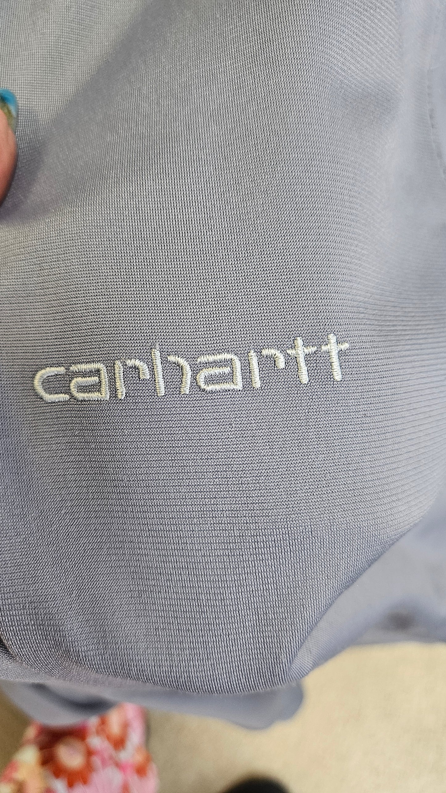 Carhartt light grey bomber jacket