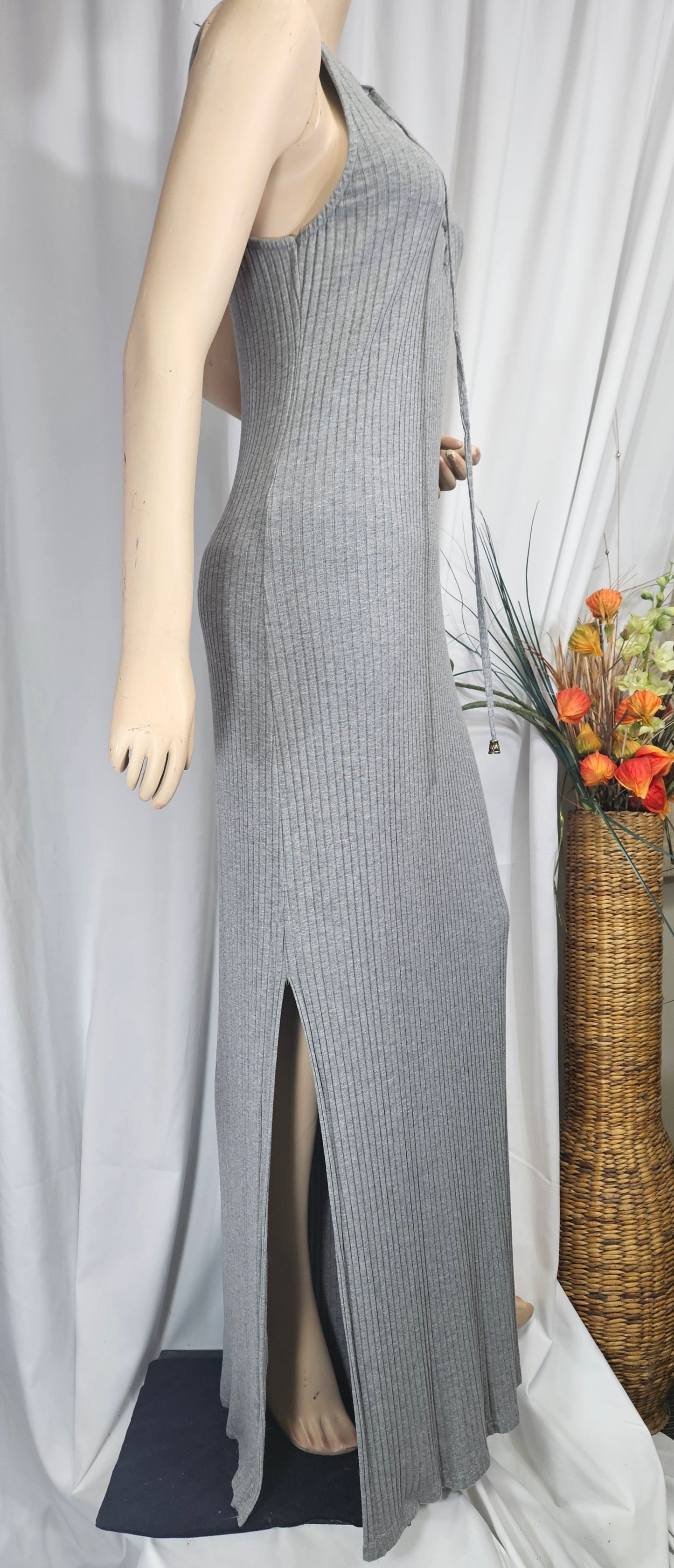 Lovely gray Pull on Maxi Dress - Preloved Dress