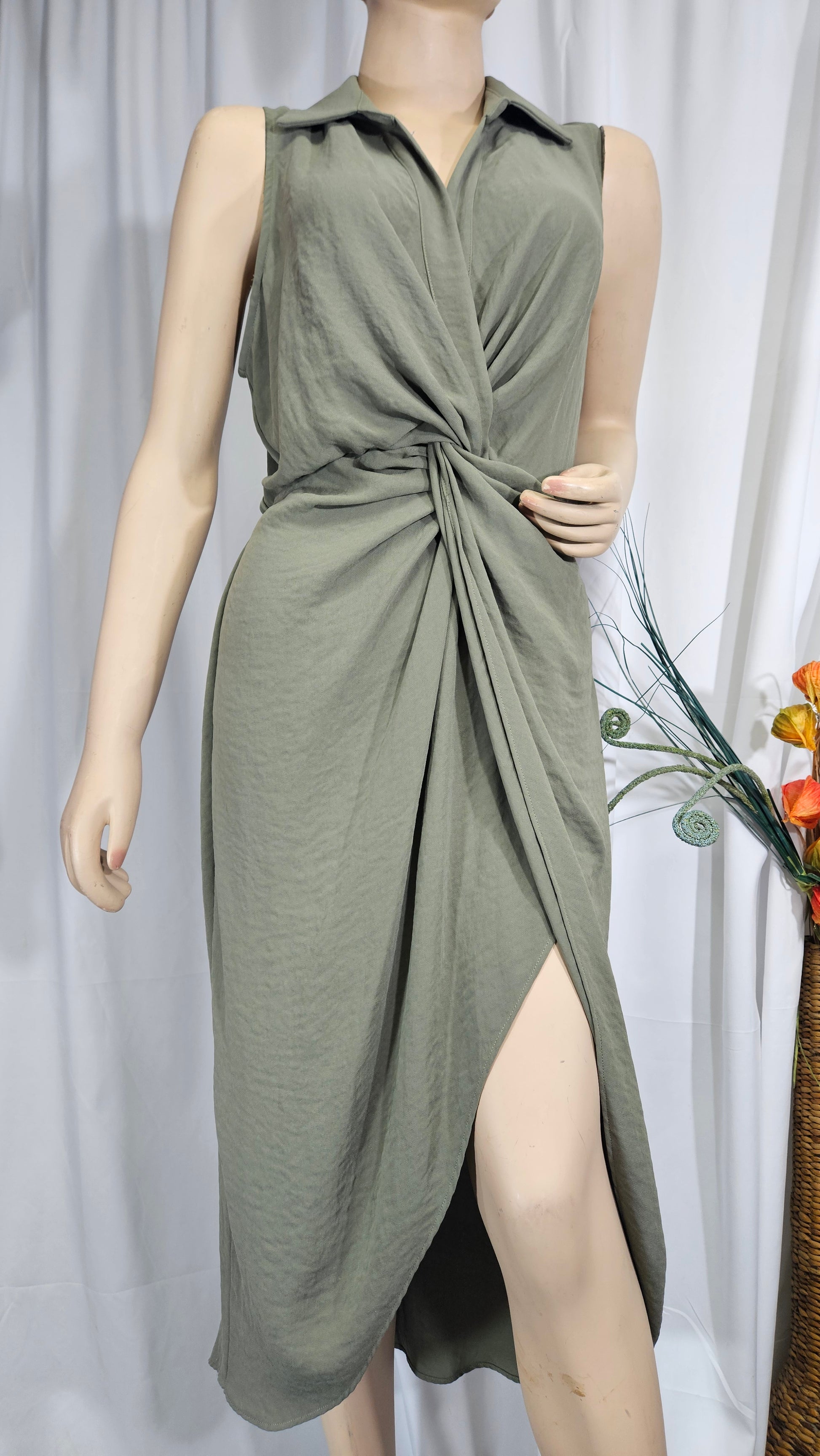 sheike olive green dress Sheike