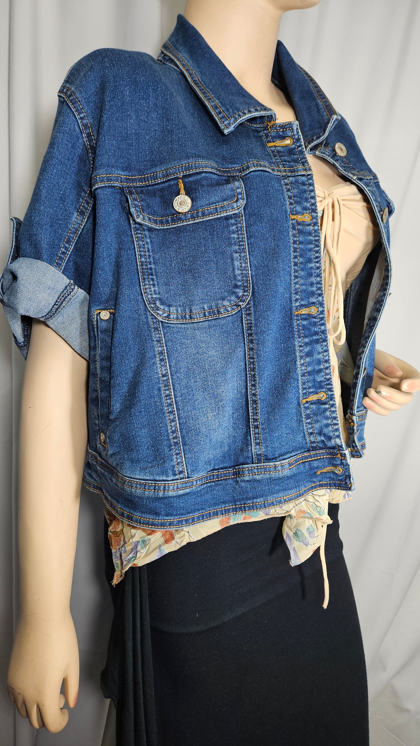 Denim Short sleeve jacket