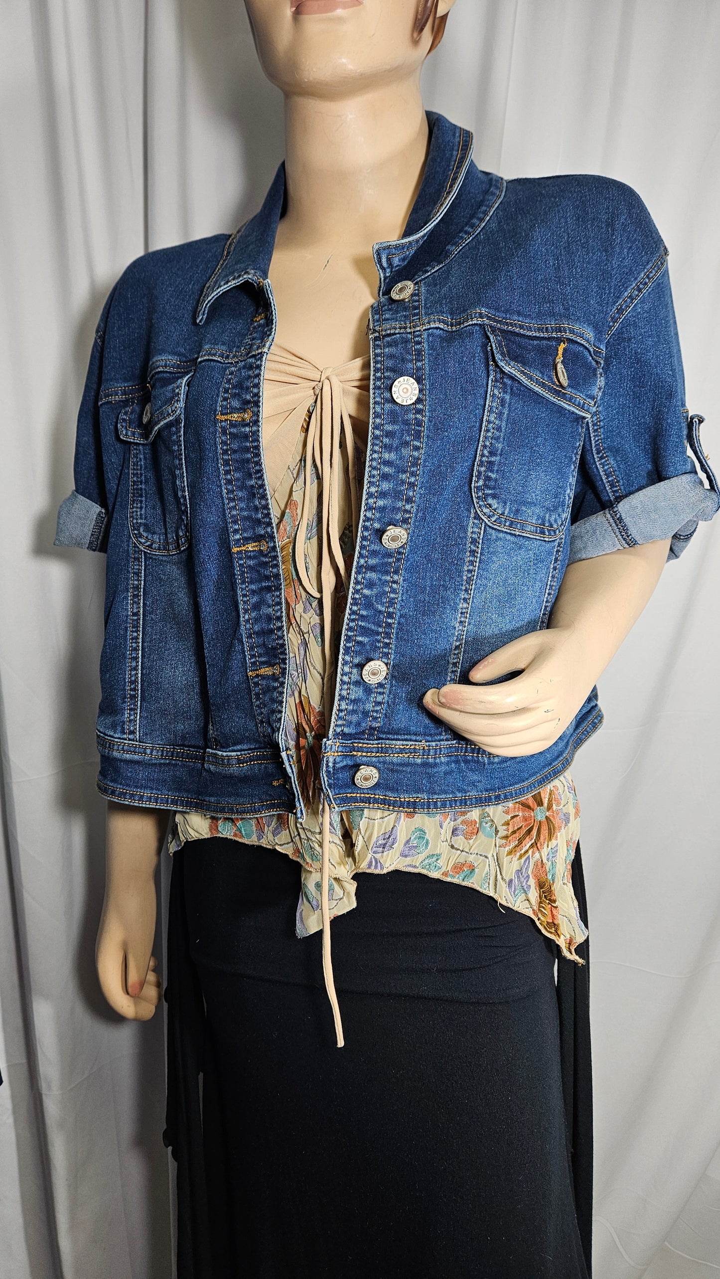 Denim Short sleeve jacket