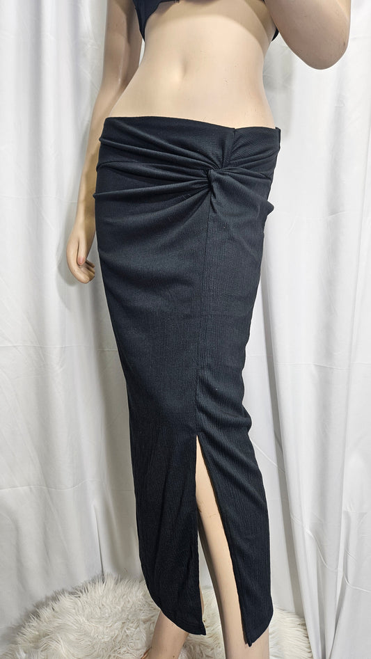 Knot Black Skirt - buy Preloved Skirt