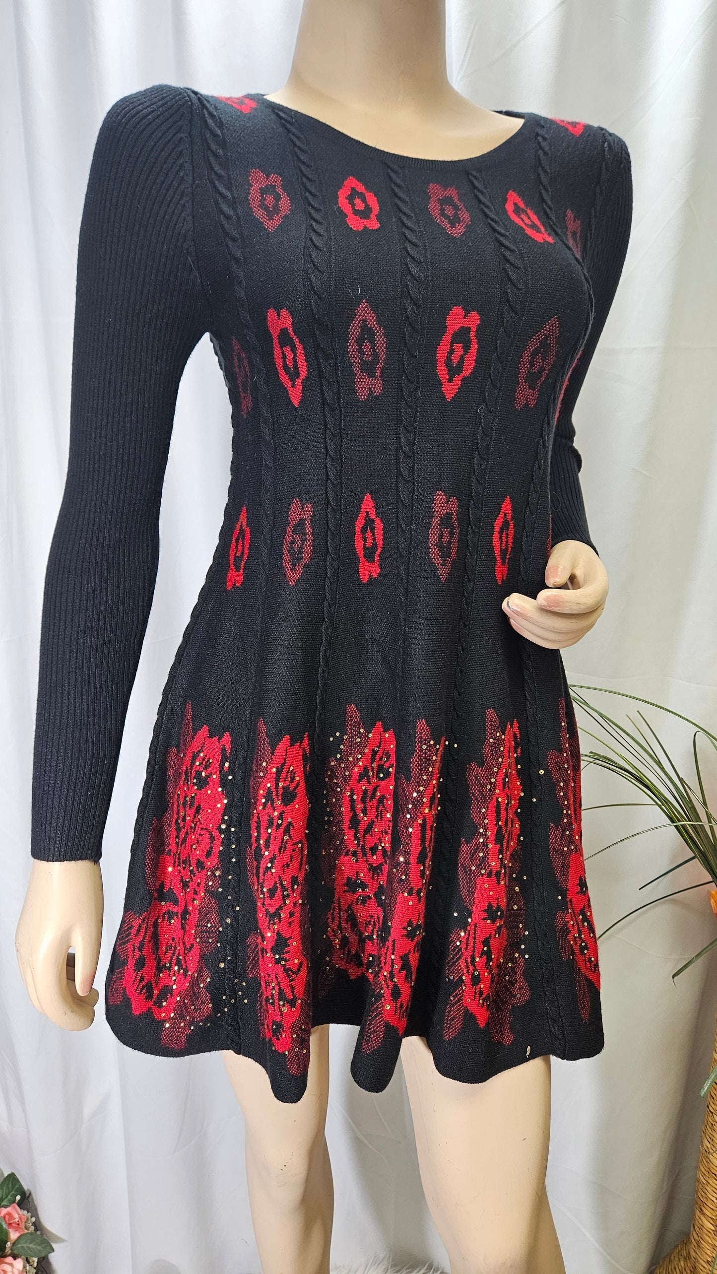 Black and red preloved Dress