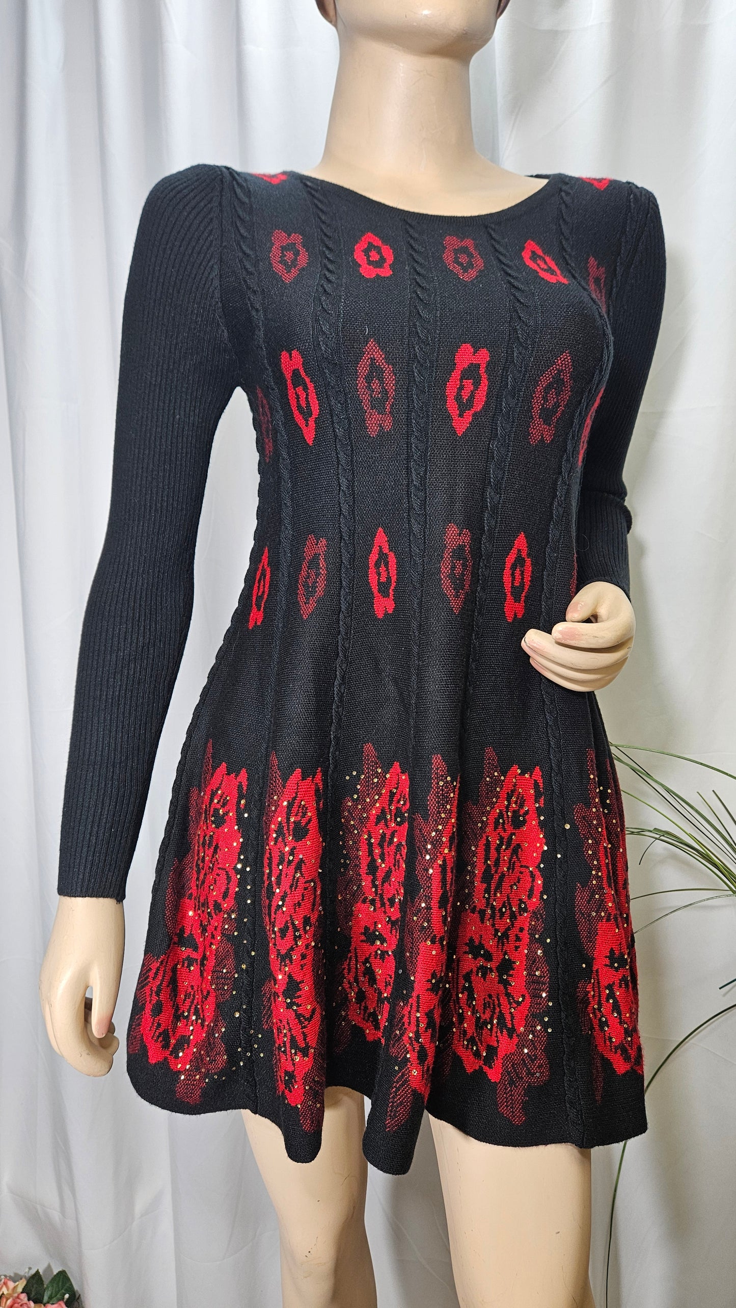 Black and red preloved Dress