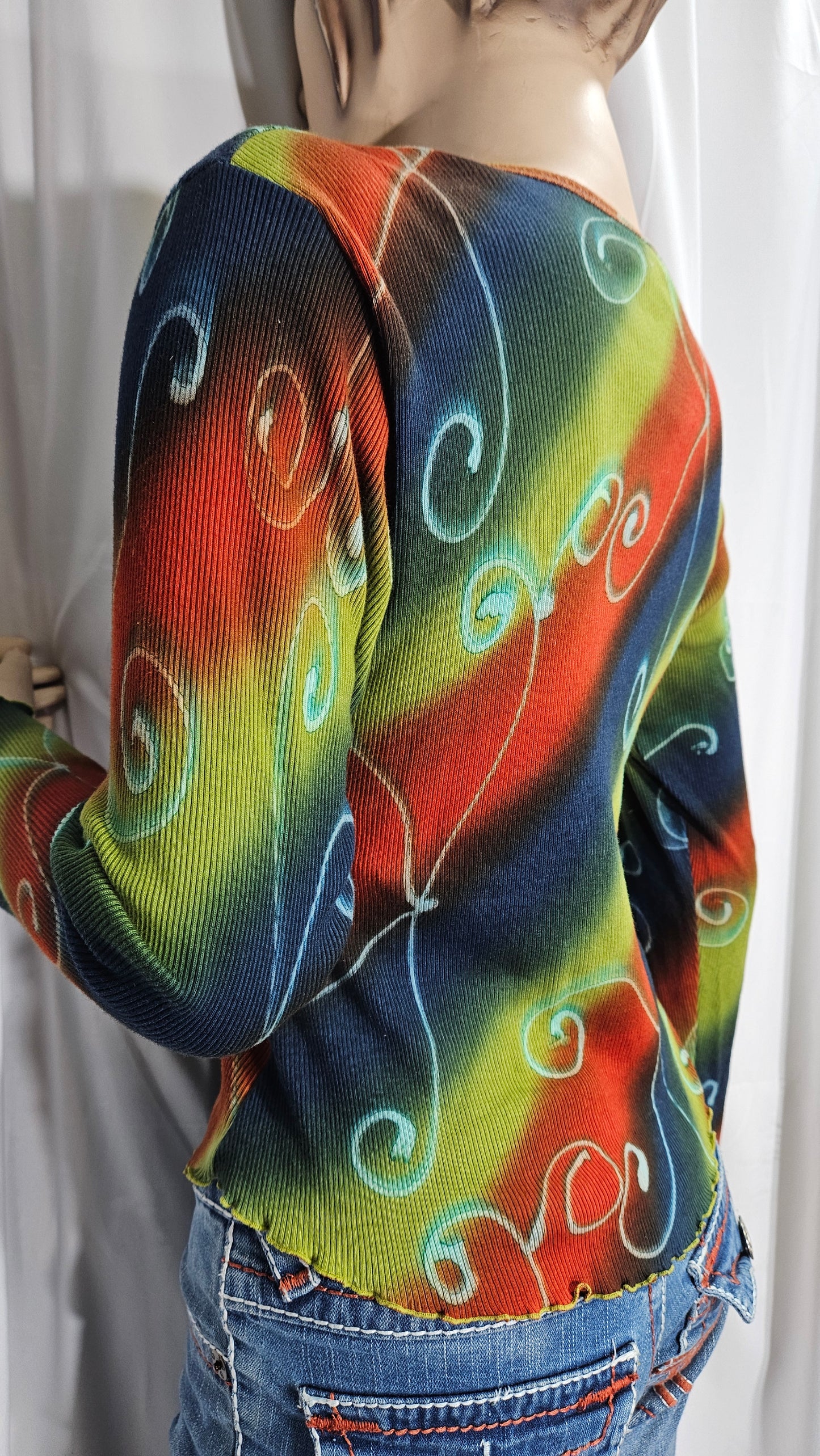 Hippie style long sleeves top