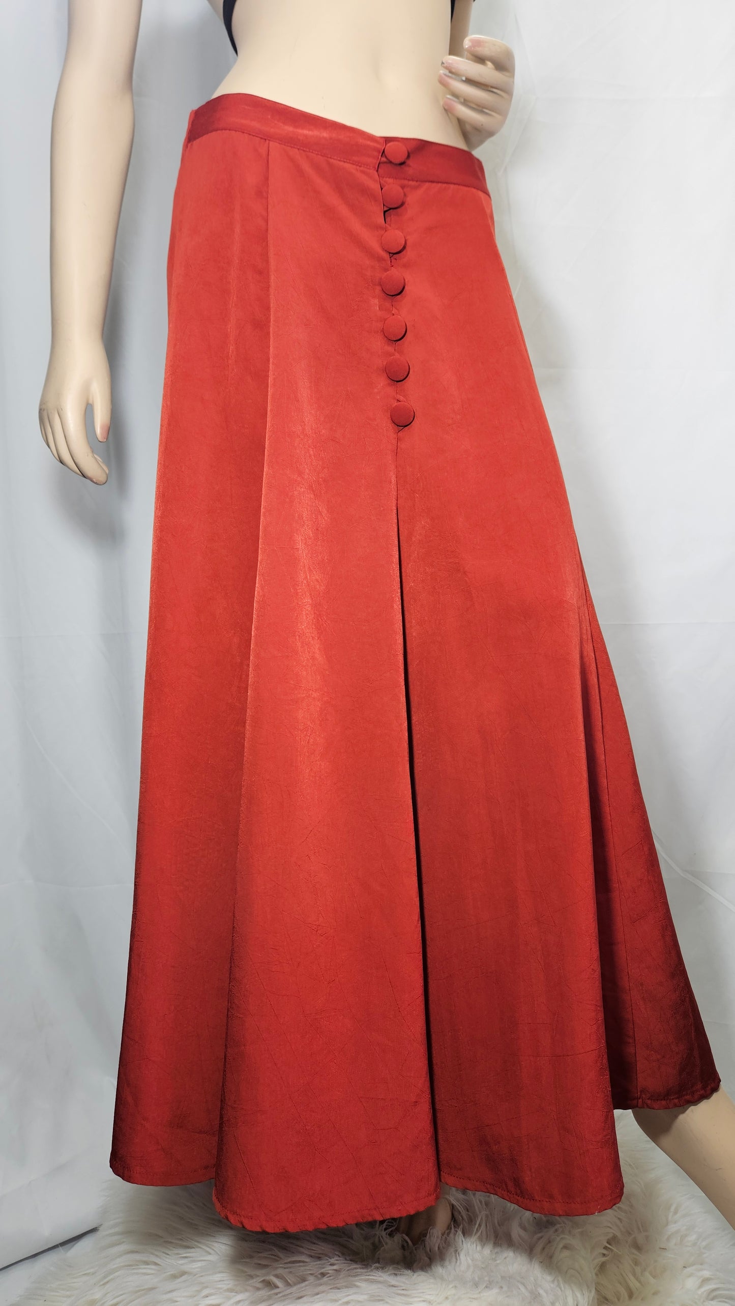 Maroon long Skirt - Preloved Skirt - Maxi skirt