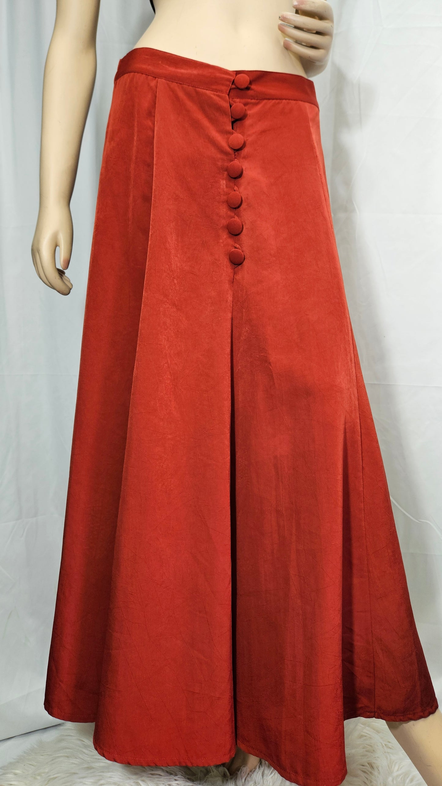 Maroon long Skirt - Preloved Skirt - Maxi skirt