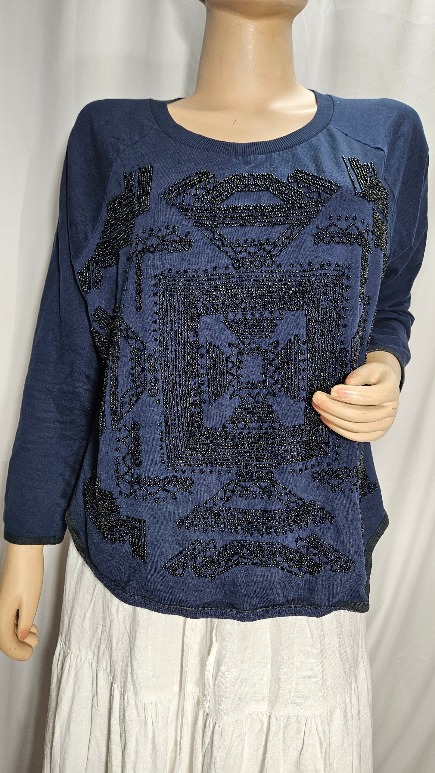 Trelise Cooper sweater - Blue crewneck Pullover by Trelise Cooper