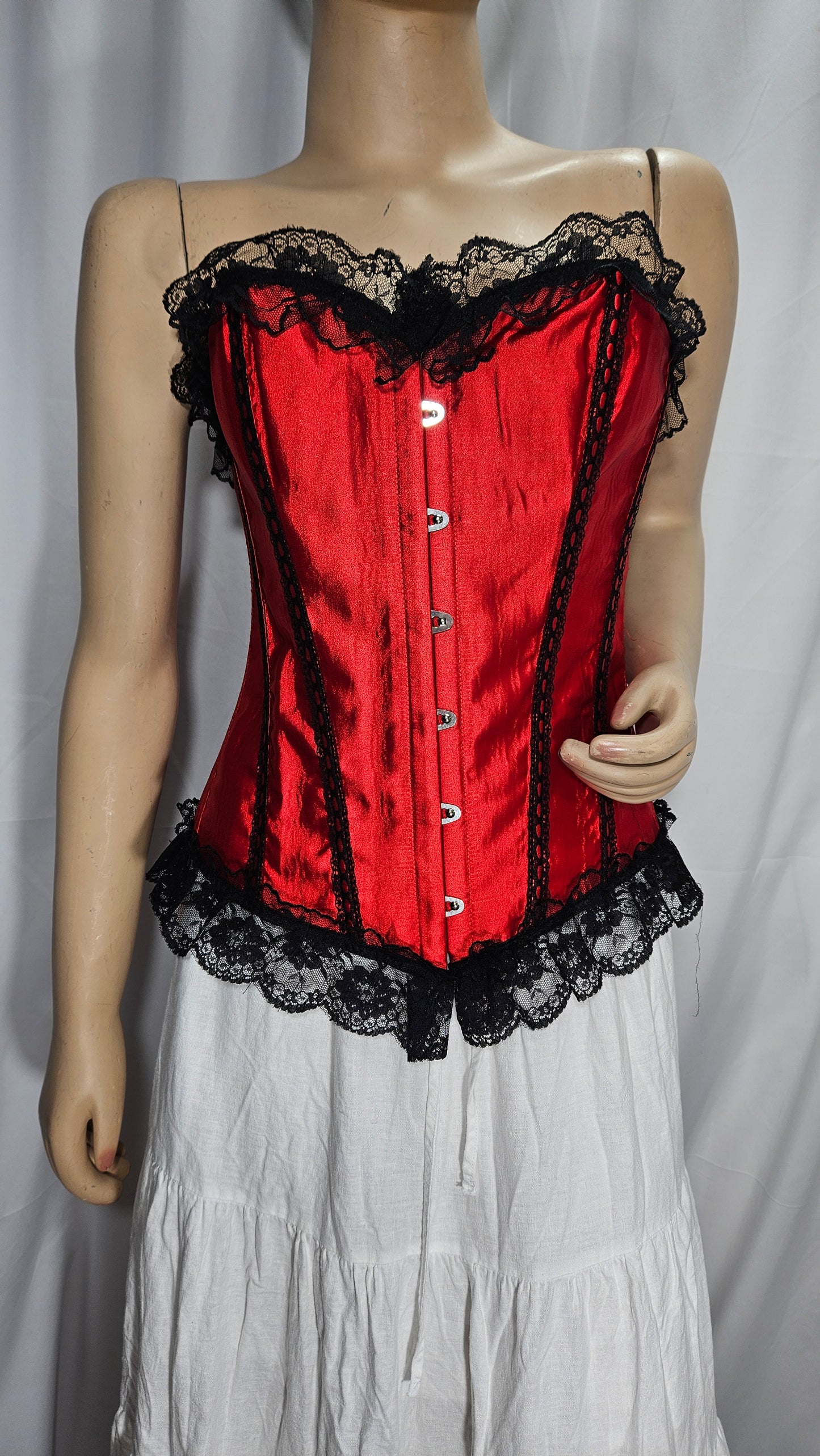 Red & Black Corset - Retro style