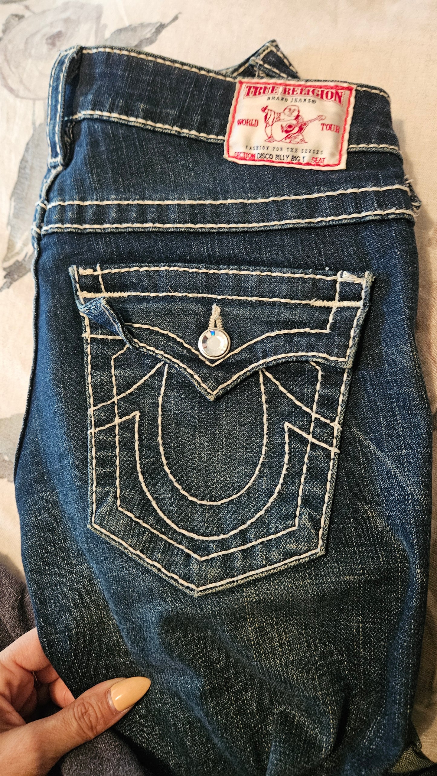 Rare find! Size 27 Stunning True Religion pants - Wome's Jeans Authentic Y2K Vintage True religion low rise Denim jeans