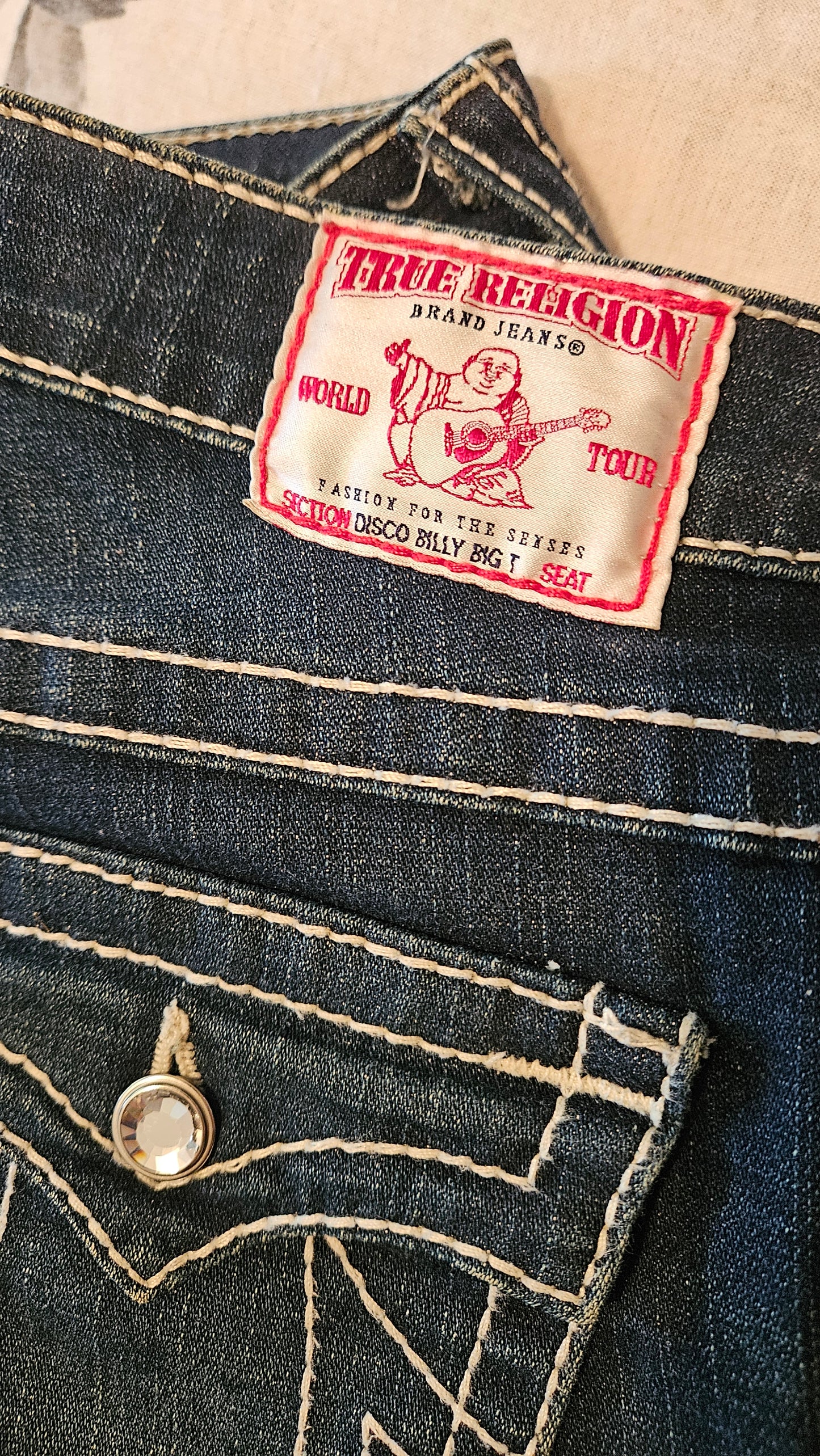 Rare find! Size 27 Stunning True Religion pants - Wome's Jeans Authentic Y2K Vintage True religion low rise Denim jeans