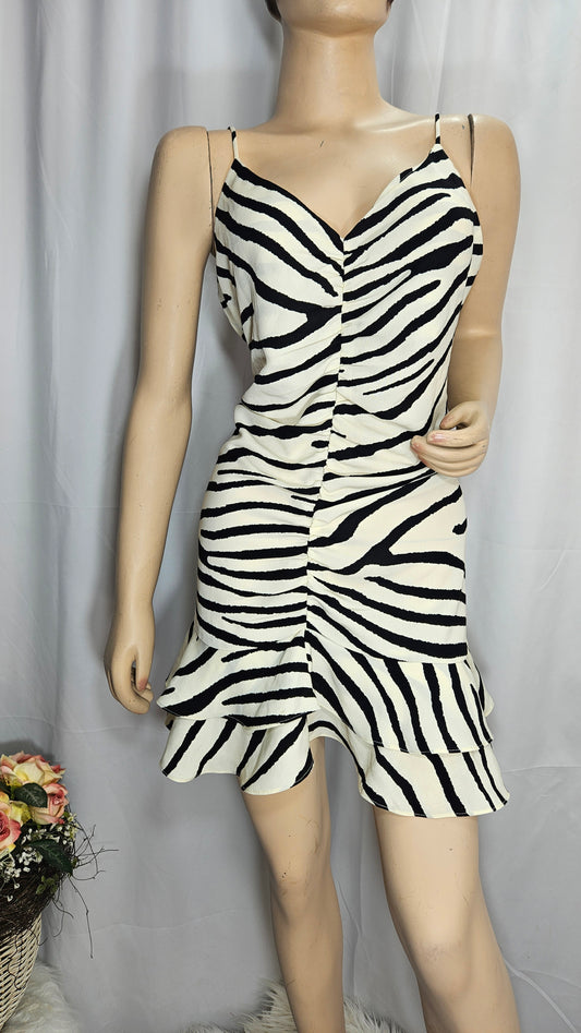 Zebra Print H&M Dress - Preloved Dress