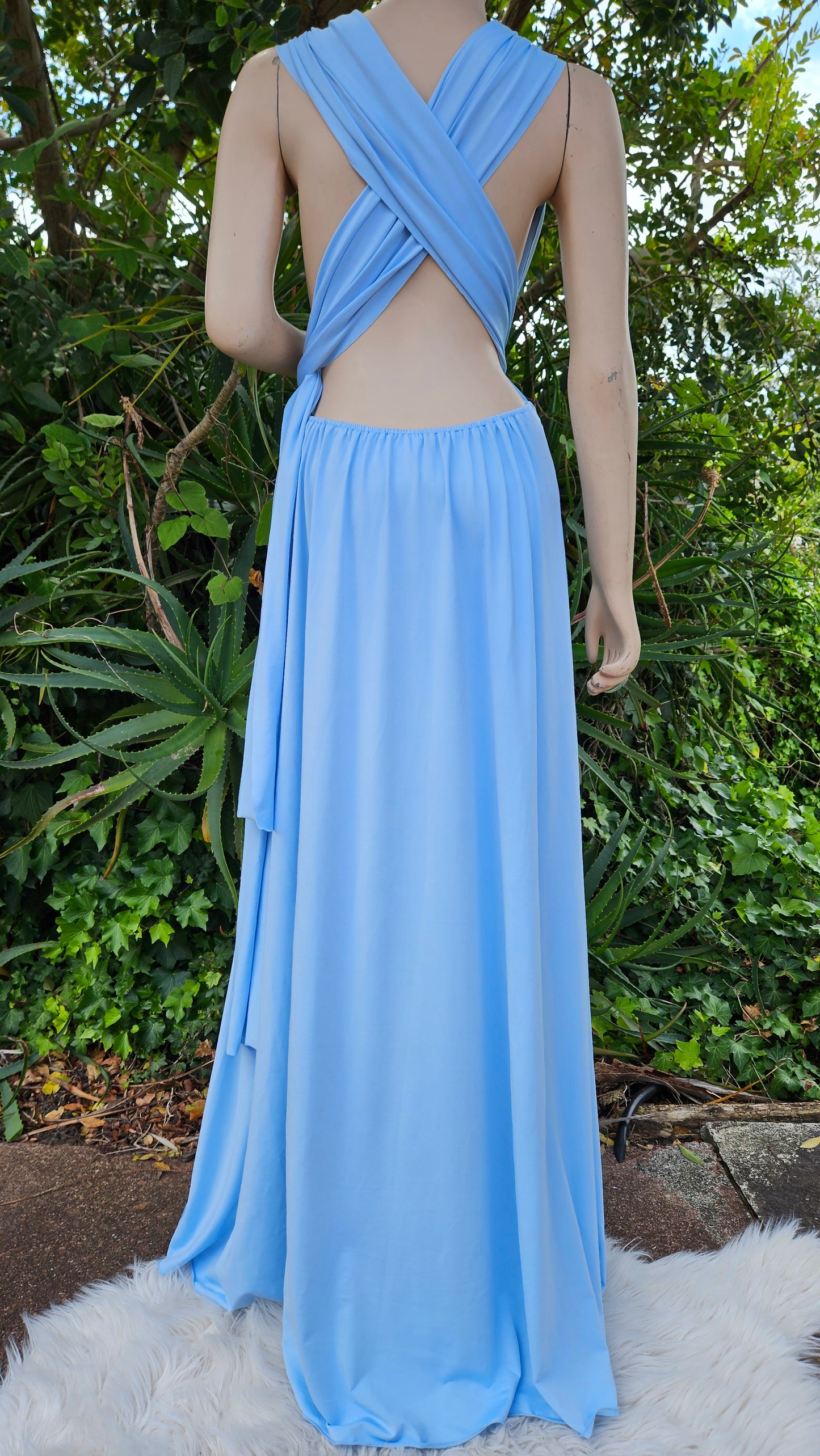 Babysbreaths Sky Blue convertible Infinity bridesmaid Dress. Cutest ever!