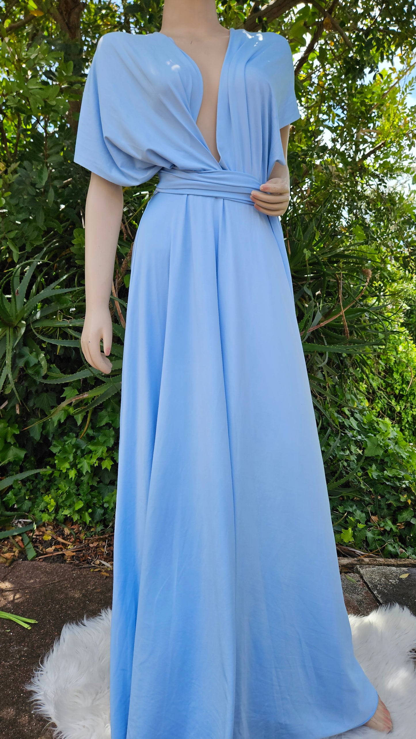 Babysbreaths Sky Blue convertible Infinity bridesmaid Dress. Cutest ever!