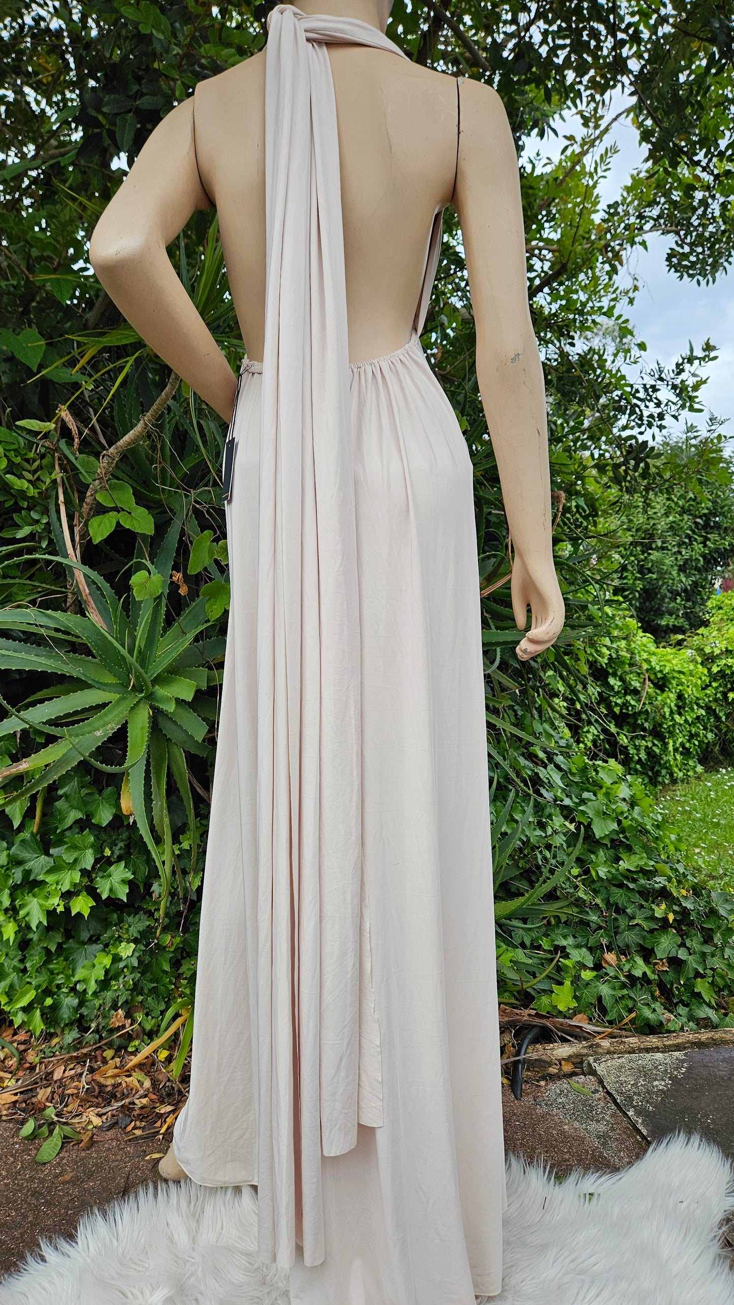 Babysbreaths cream convertible Infinity bridesmaid Dress. Cutest ever!