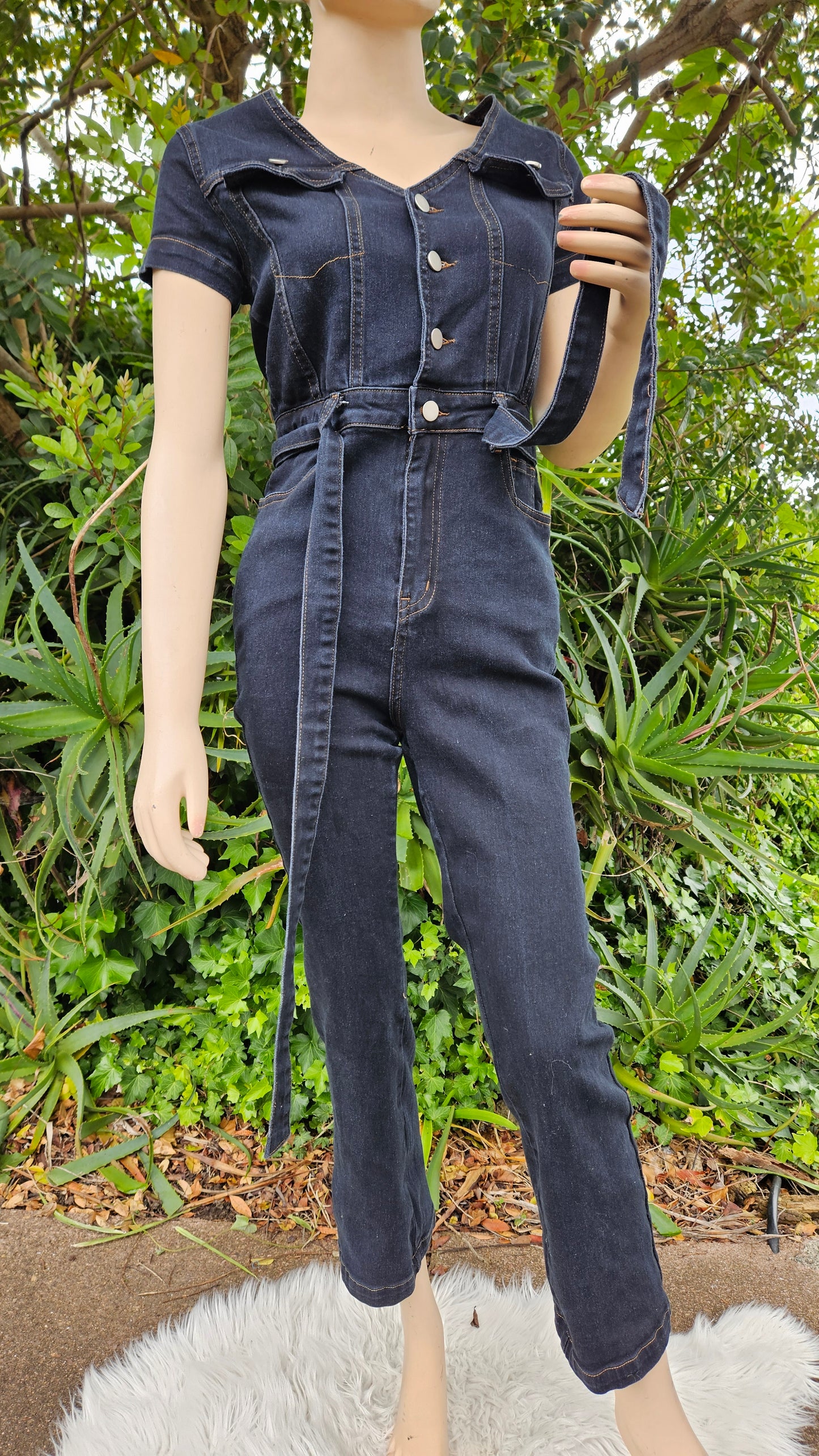 Denim Jumpsuit - Preloved Jumpsuit - used jumpsuit