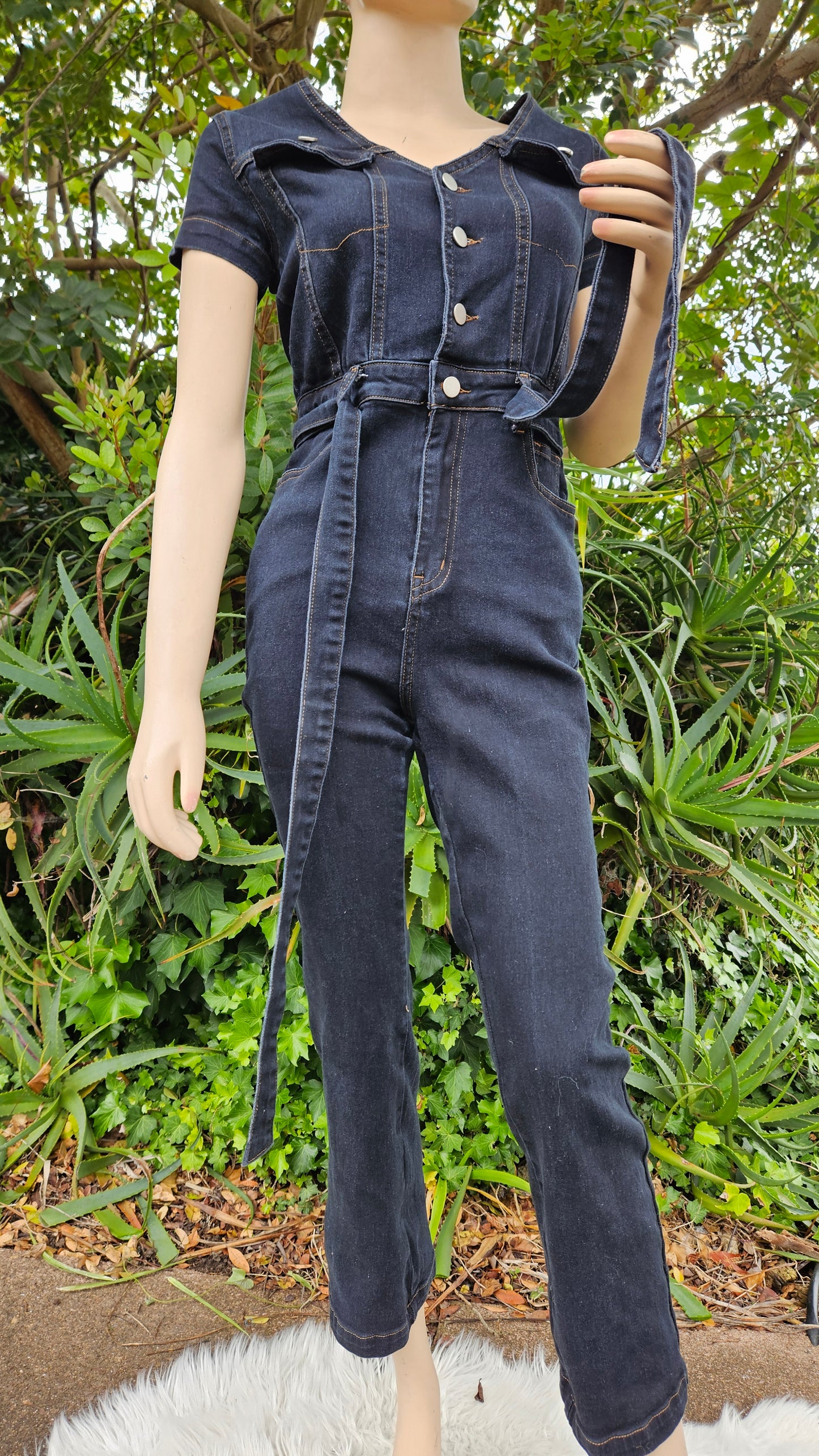 Denim Jumpsuit - Preloved Jumpsuit - used jumpsuit