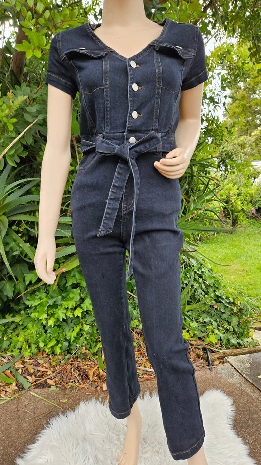 Denim Jumpsuit - Preloved Jumpsuit - used jumpsuit