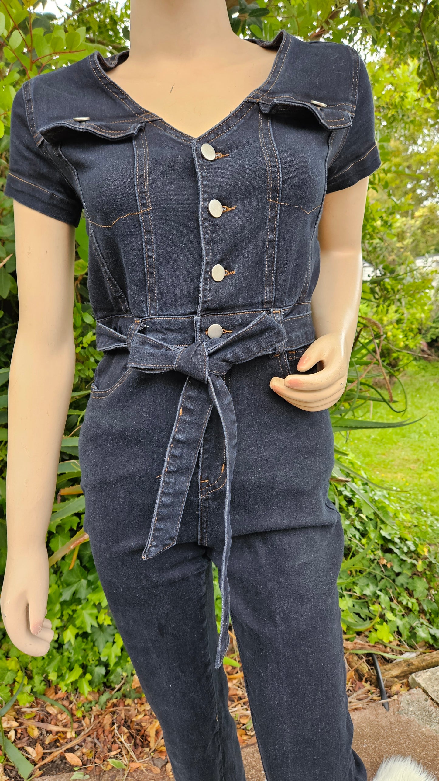 Denim Jumpsuit - Preloved Jumpsuit - used jumpsuit