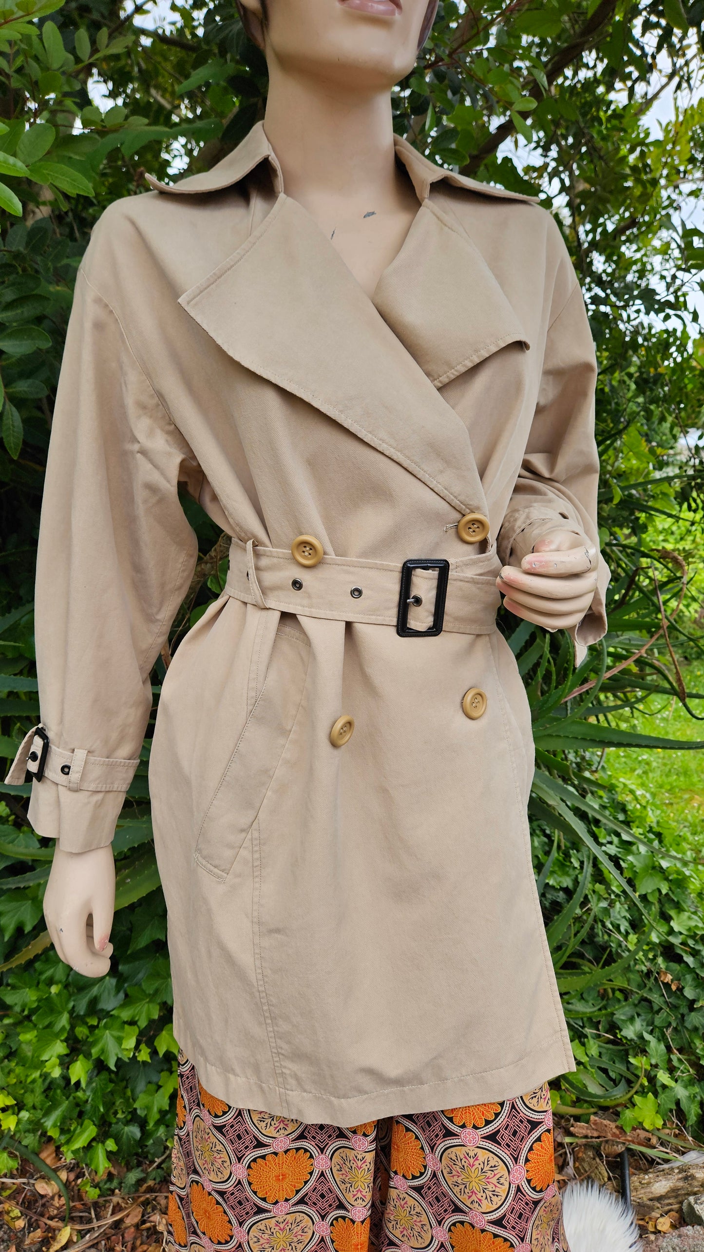 Preloved Trench Coat  - Beige vintage Trench