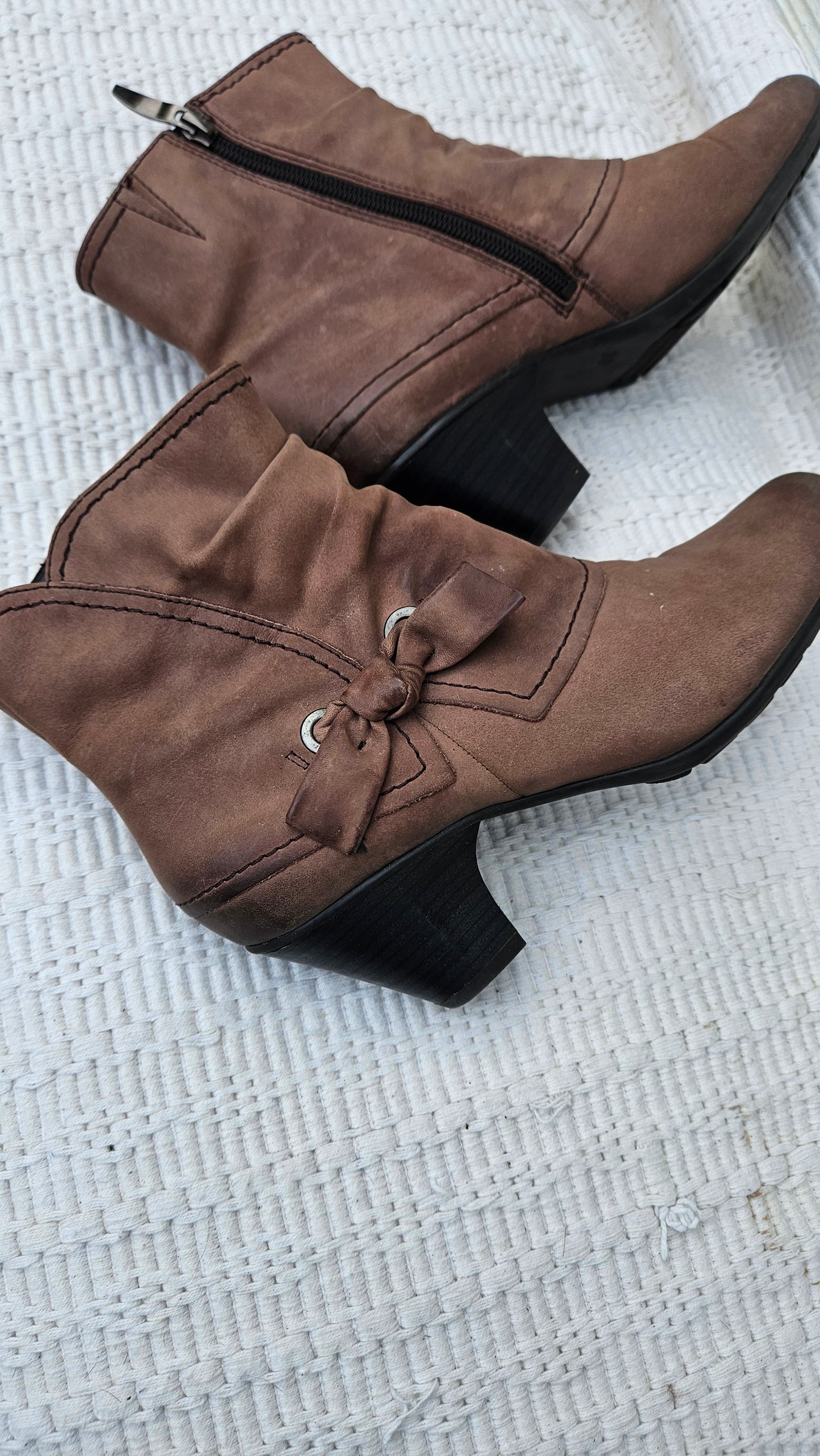 European Leather Ankle Boots Size 38.