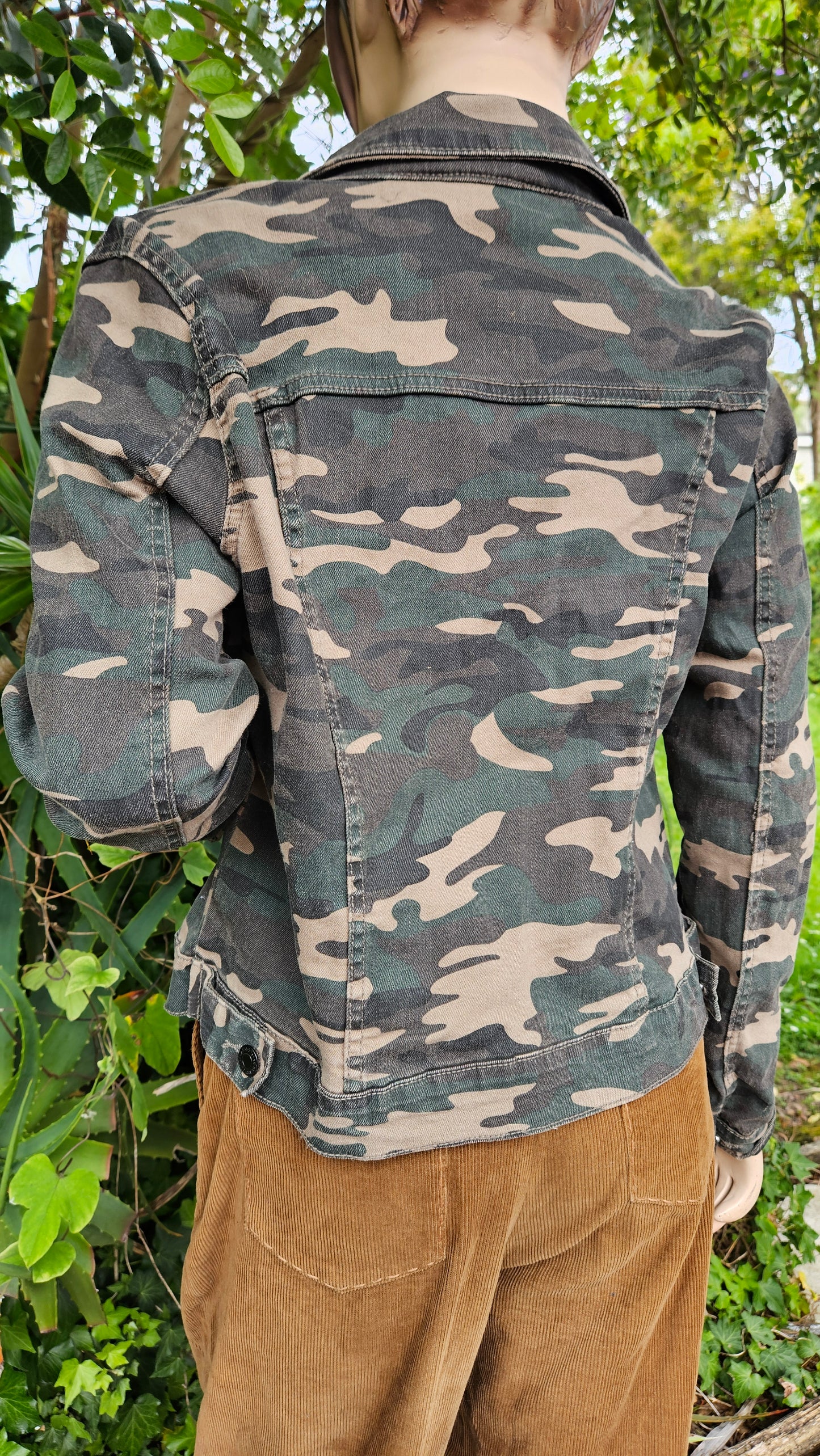 Army cammo Denim jacket Preloved jacket