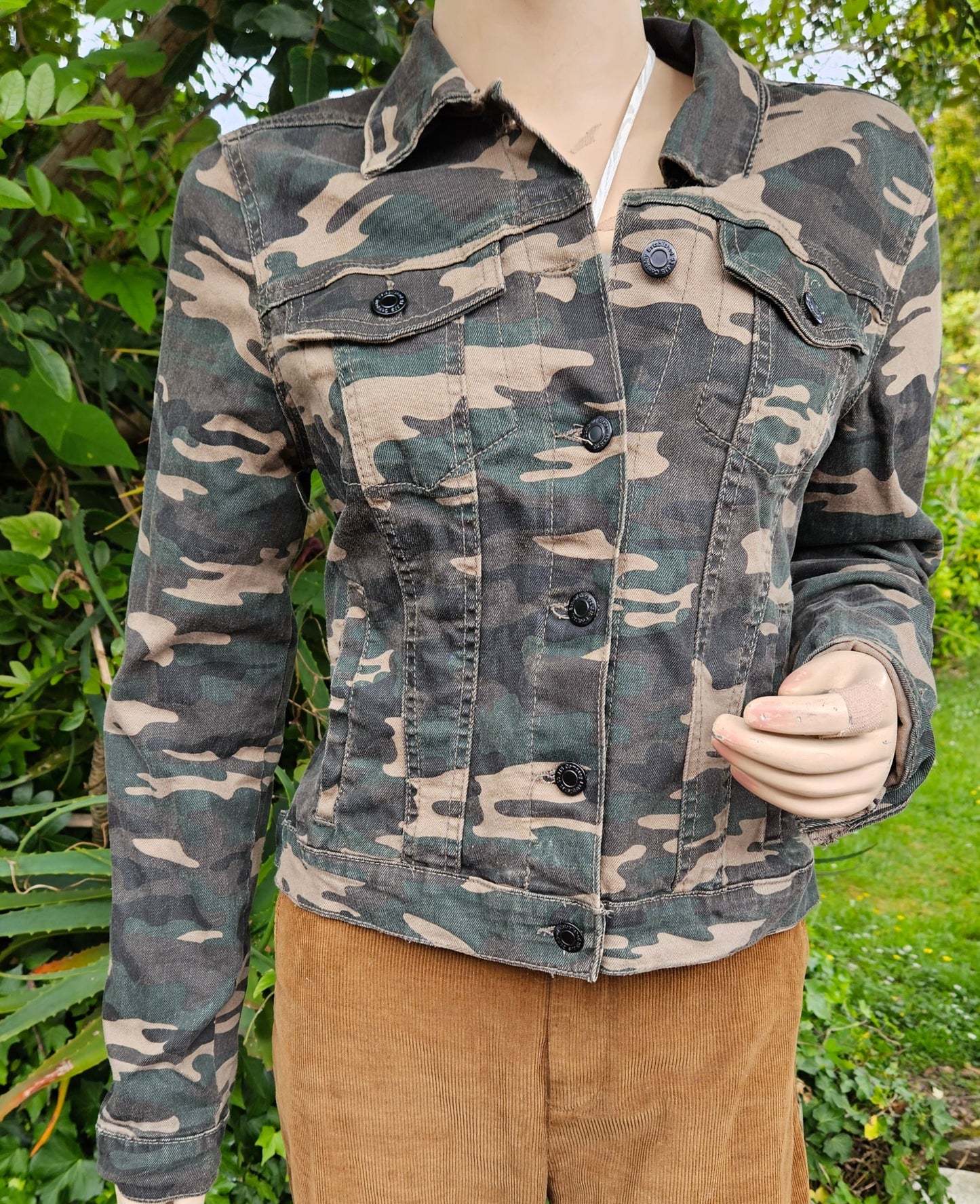 Army cammo Denim jacket Preloved jacket