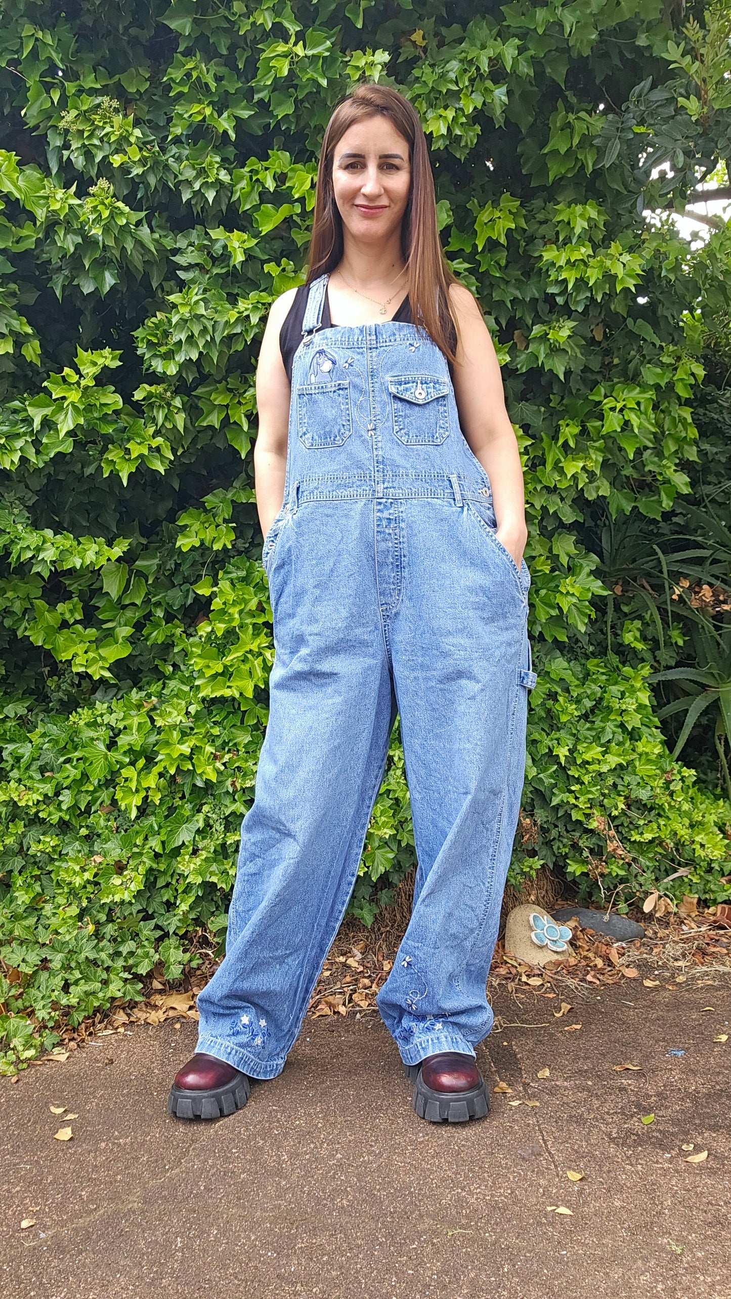 Vintage Pooh Dungarees - Disney Overalls - Size Extra Large