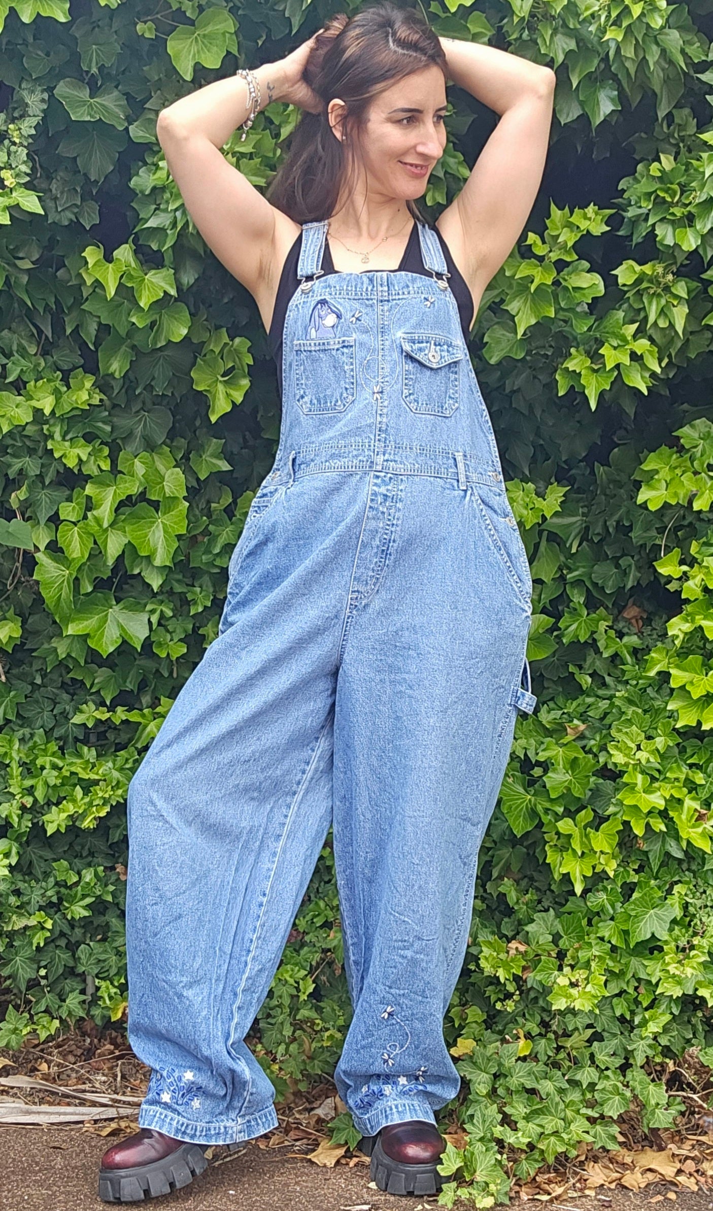 Vintage Pooh Dungarees - Disney Overalls - Size Extra Large