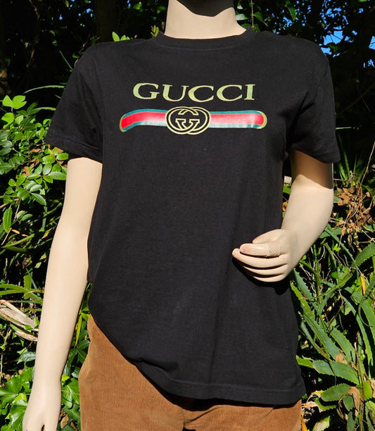 Gucci inspired black top Gucci T-shirt