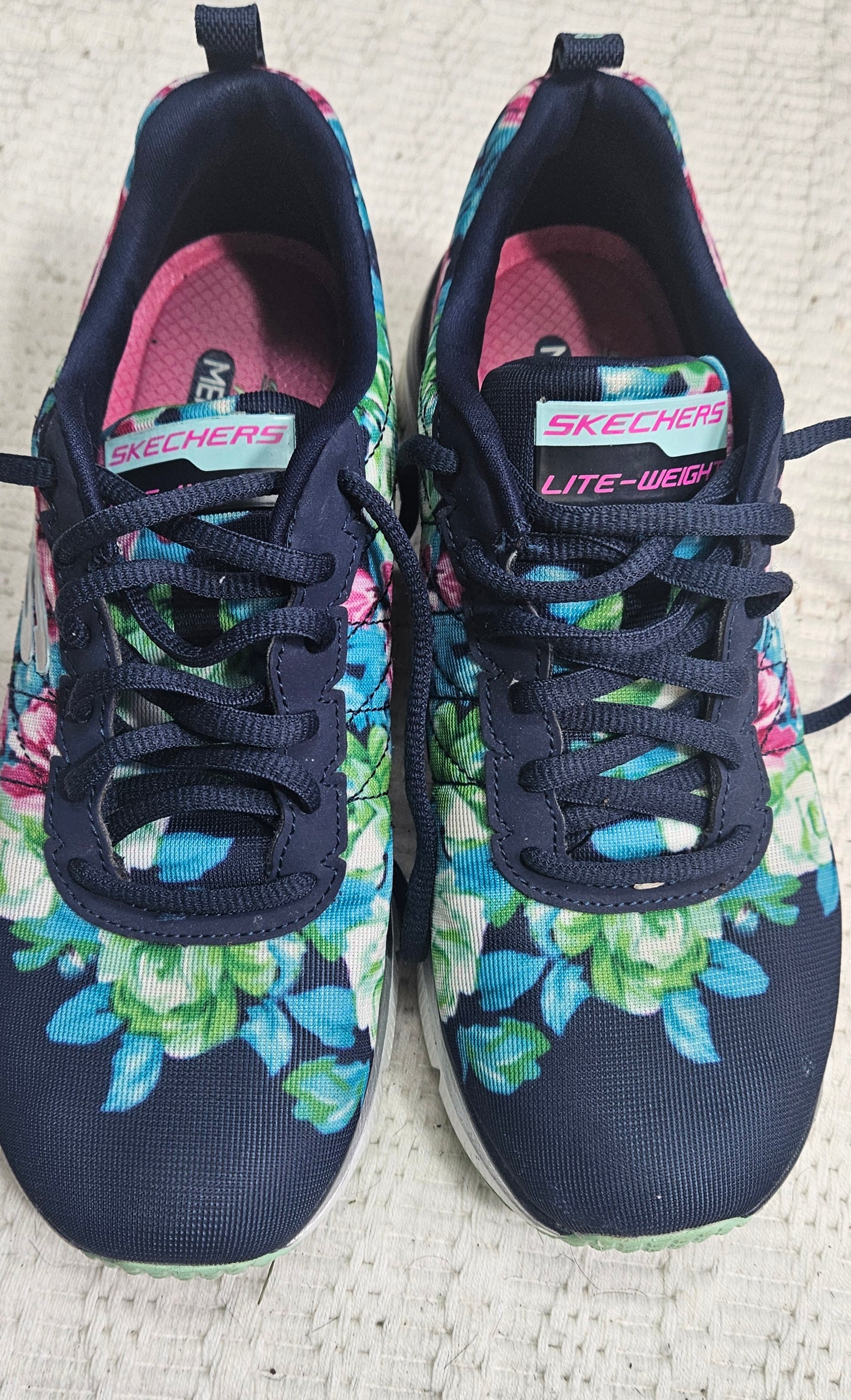 Skechers - Flex Apple Wildflowers - Sneakers - Blue - Women's