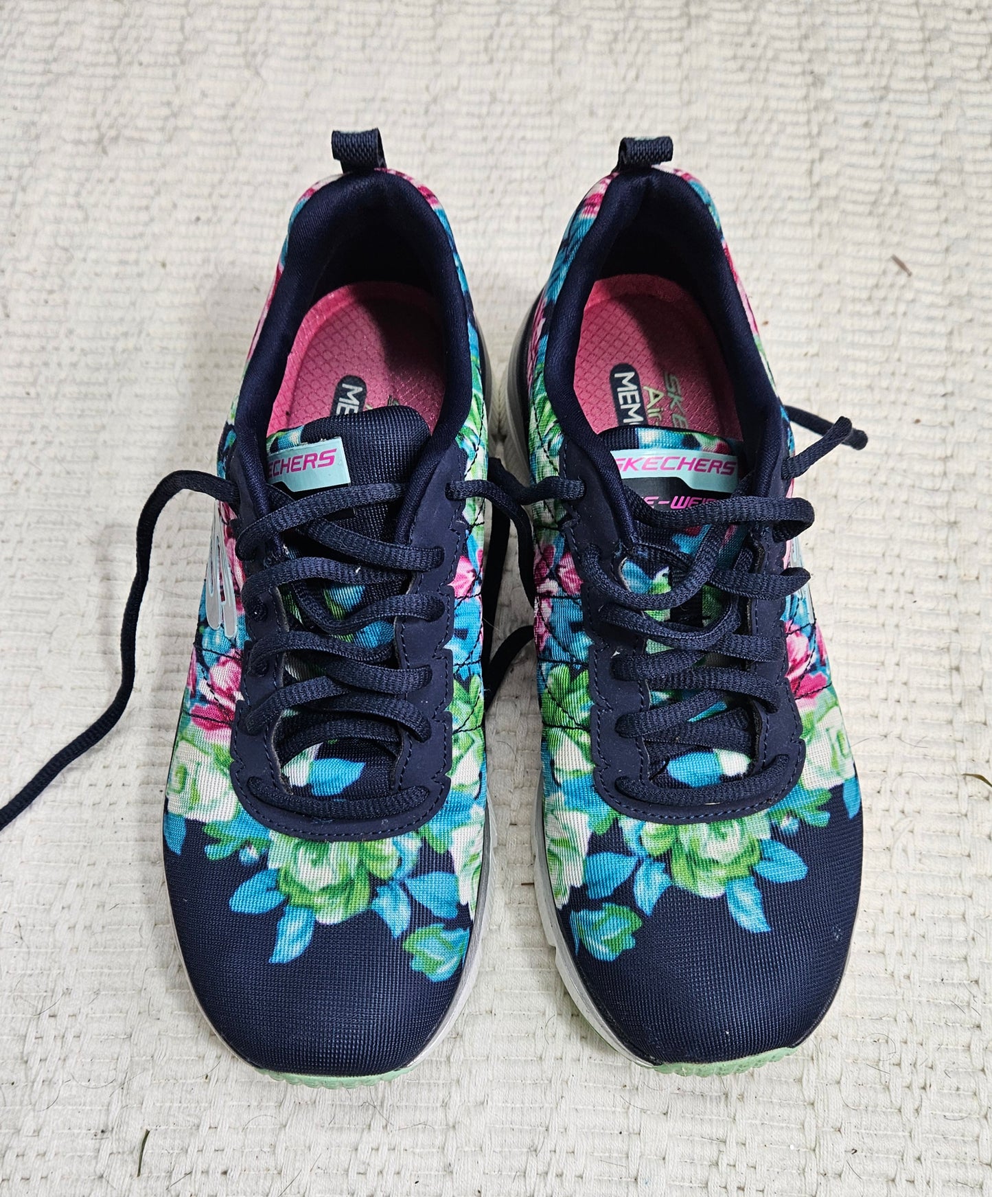 Skechers - Flex Apple Wildflowers - Sneakers - Blue - Women's