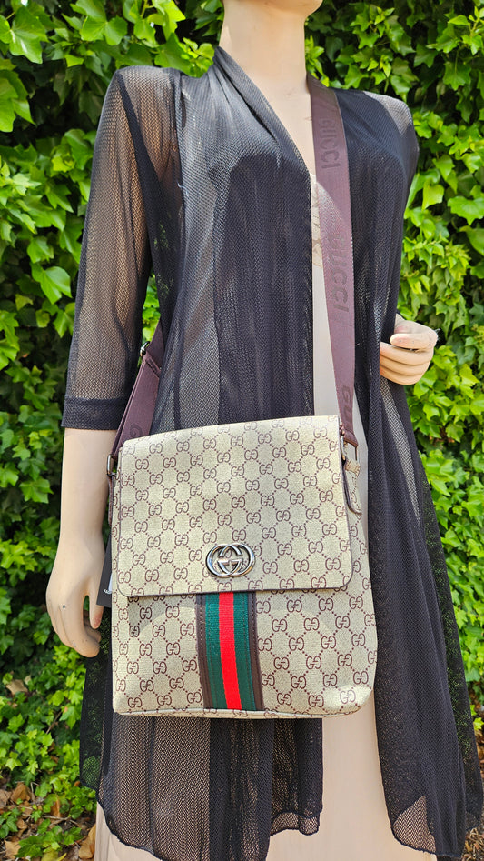 Gucci Inspired Shoulder Hand Bag - Strap Bag for Men or Women