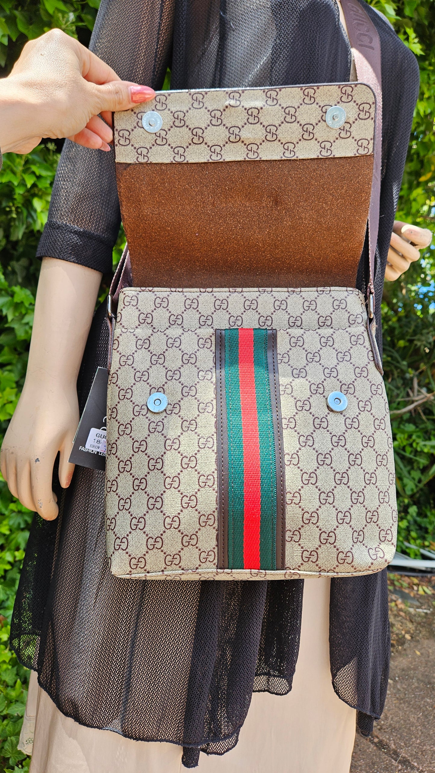 Gucci Inspired Shoulder Hand Bag - Strap Bag for Men or Women