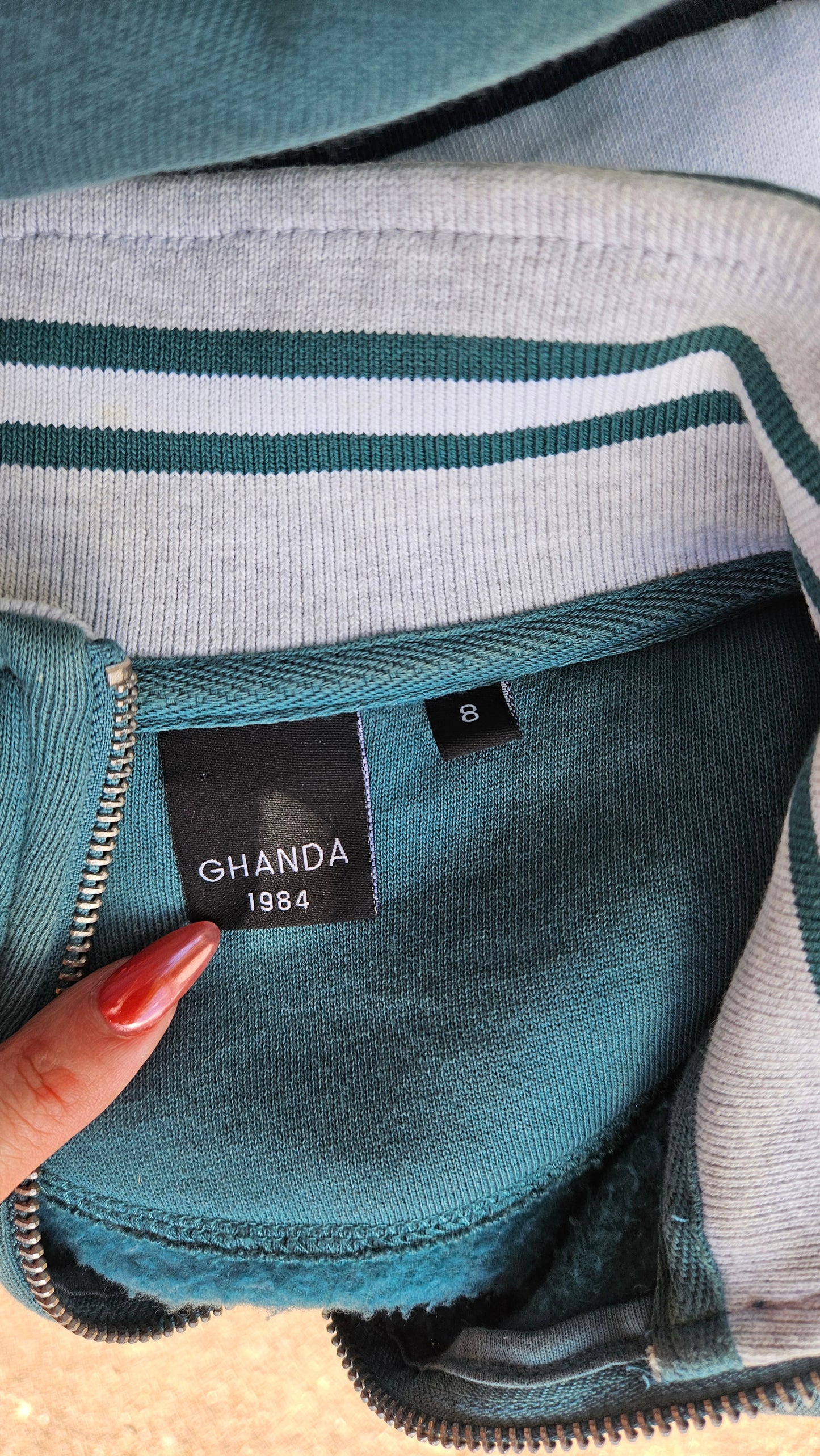 Retro top. All Day Quarter Zip Ghanda Top