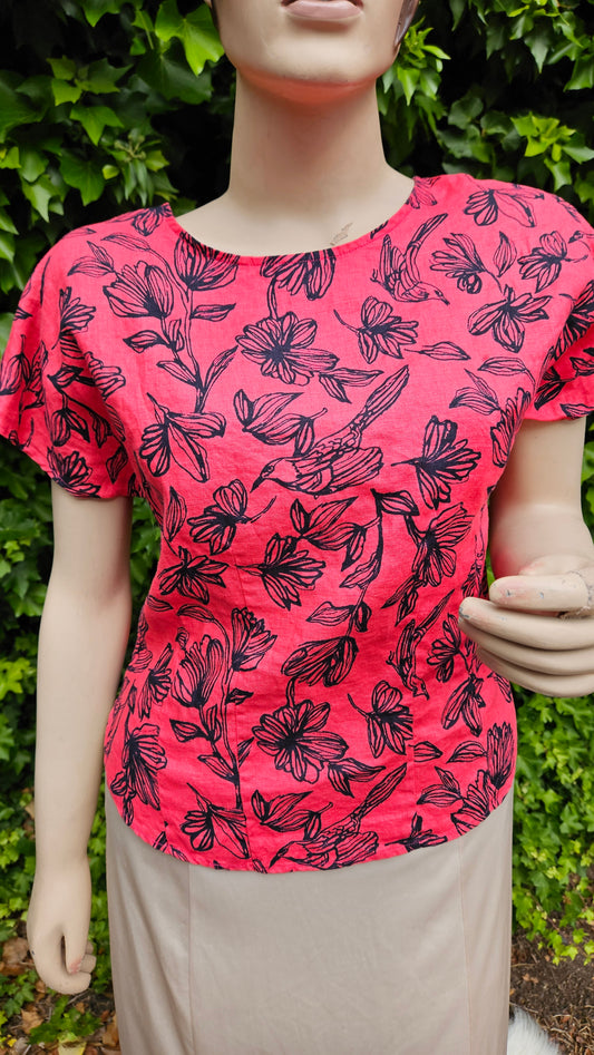 Preloved Top -Sportscraft Adalia Floral 100% Linen Top  Buy secondhand Top