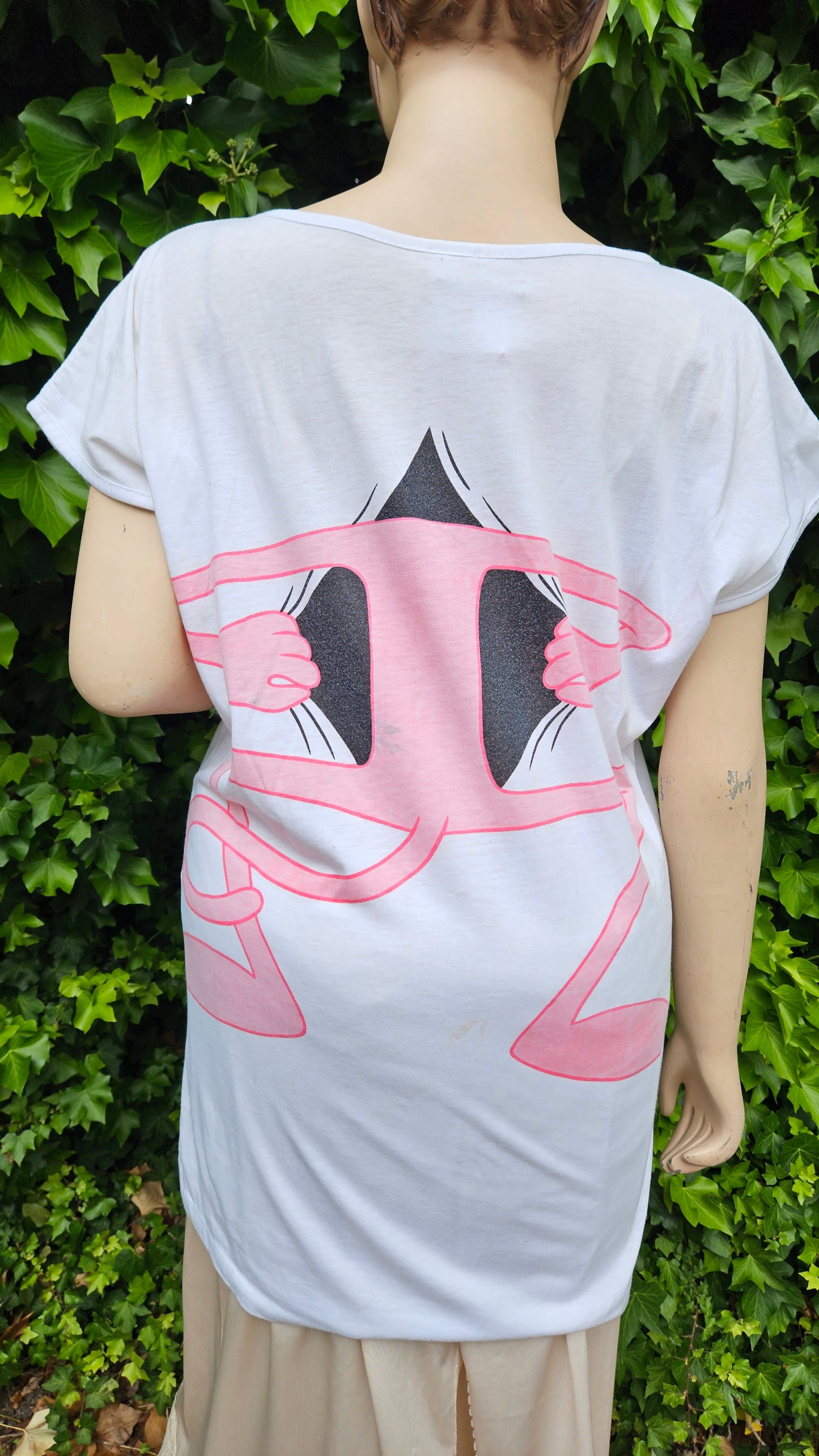 Pink Panter Vintage top - Retro  tee -Shirt - Crewneck