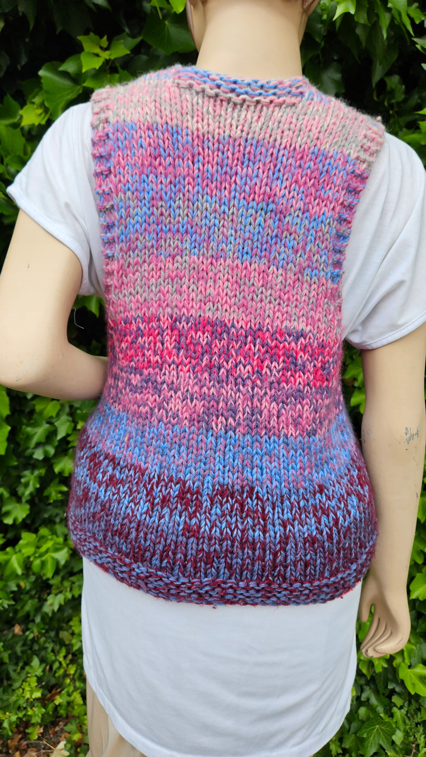 Crochet Vest - knit Open Vest