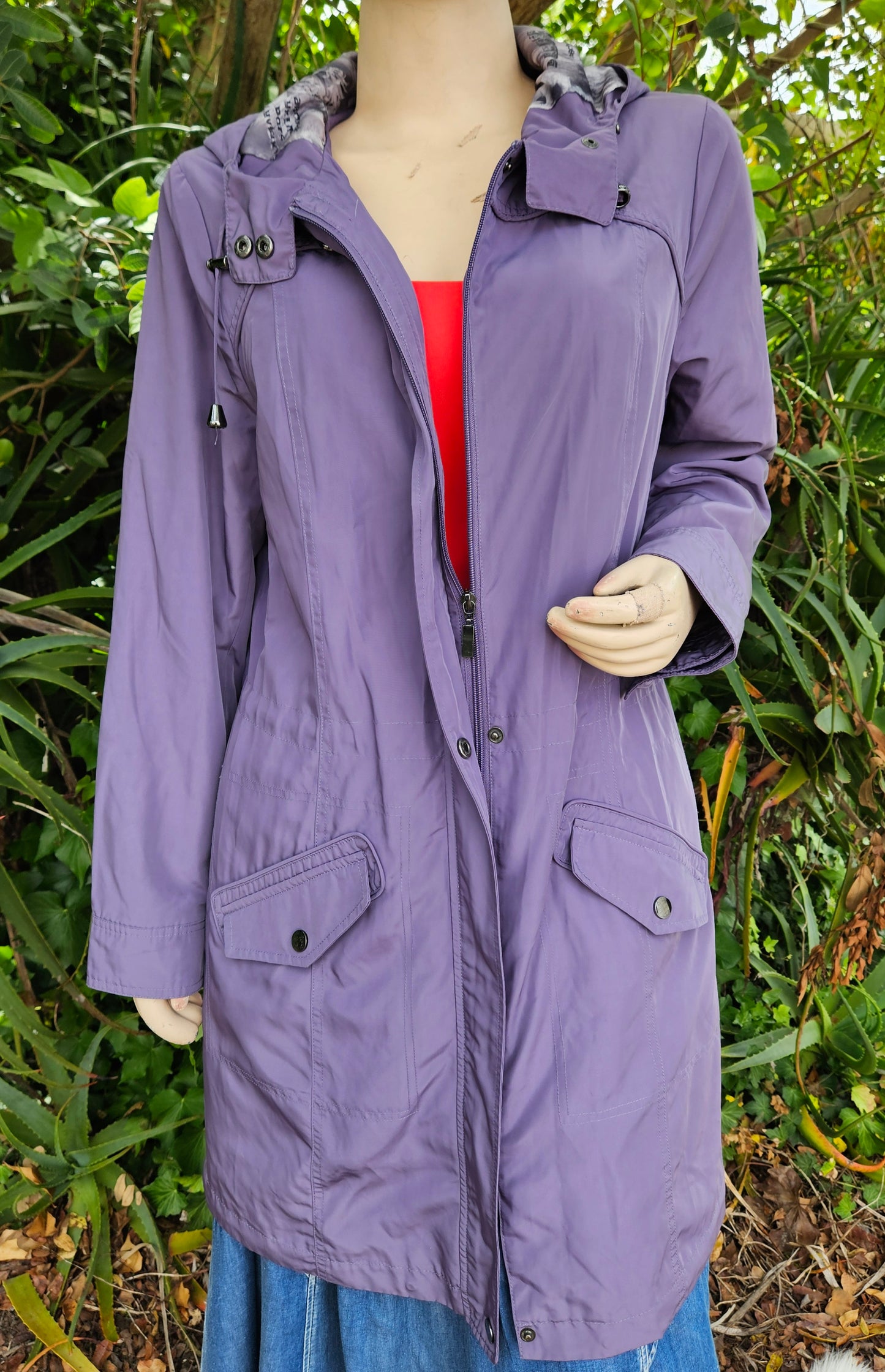 Purple Lightweight Jacket. Size 14