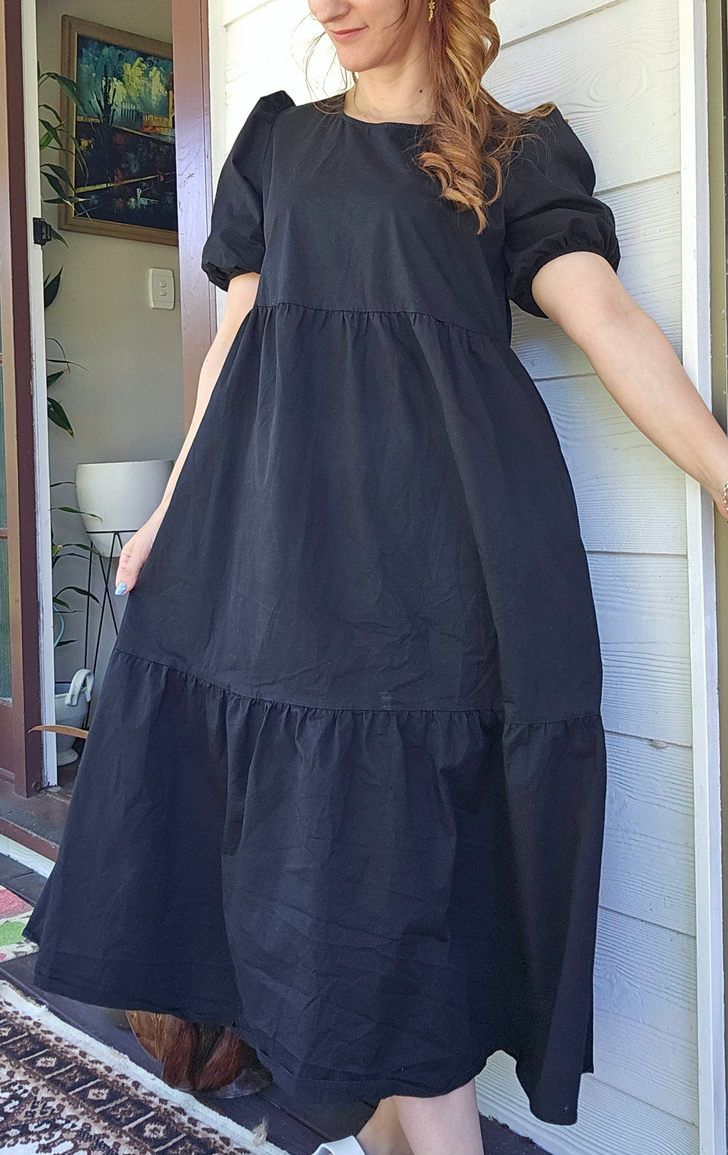 Seed Heritage Dress - Midi Dress - Black dress