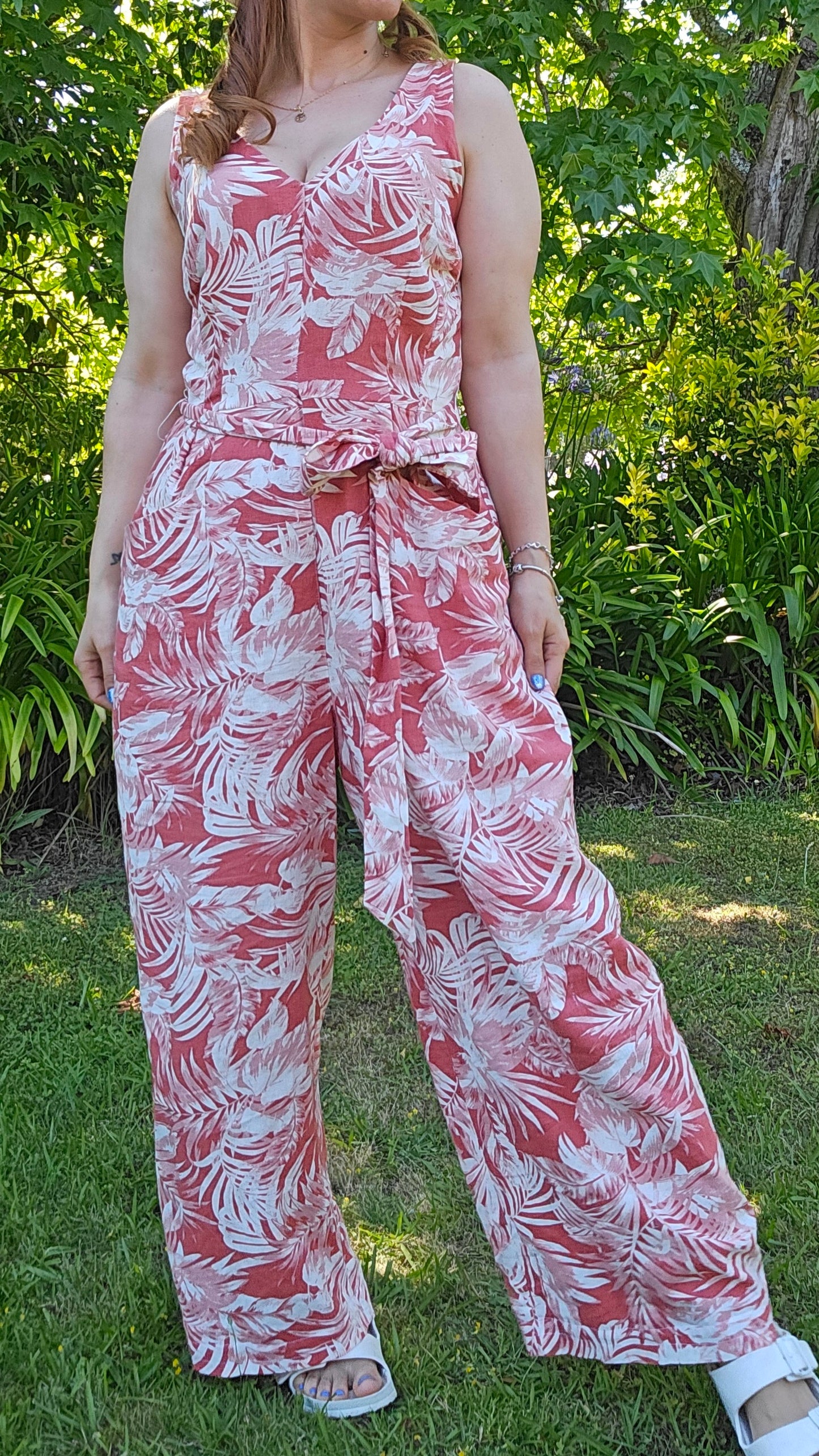 Seed wide Leg Jumpsuit - Preloved Jumpsuit - used jumpsuit