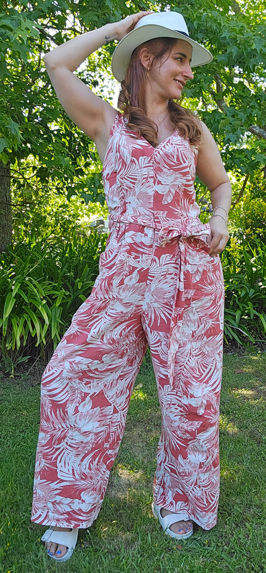 Seed wide Leg Jumpsuit - Preloved Jumpsuit - used jumpsuit